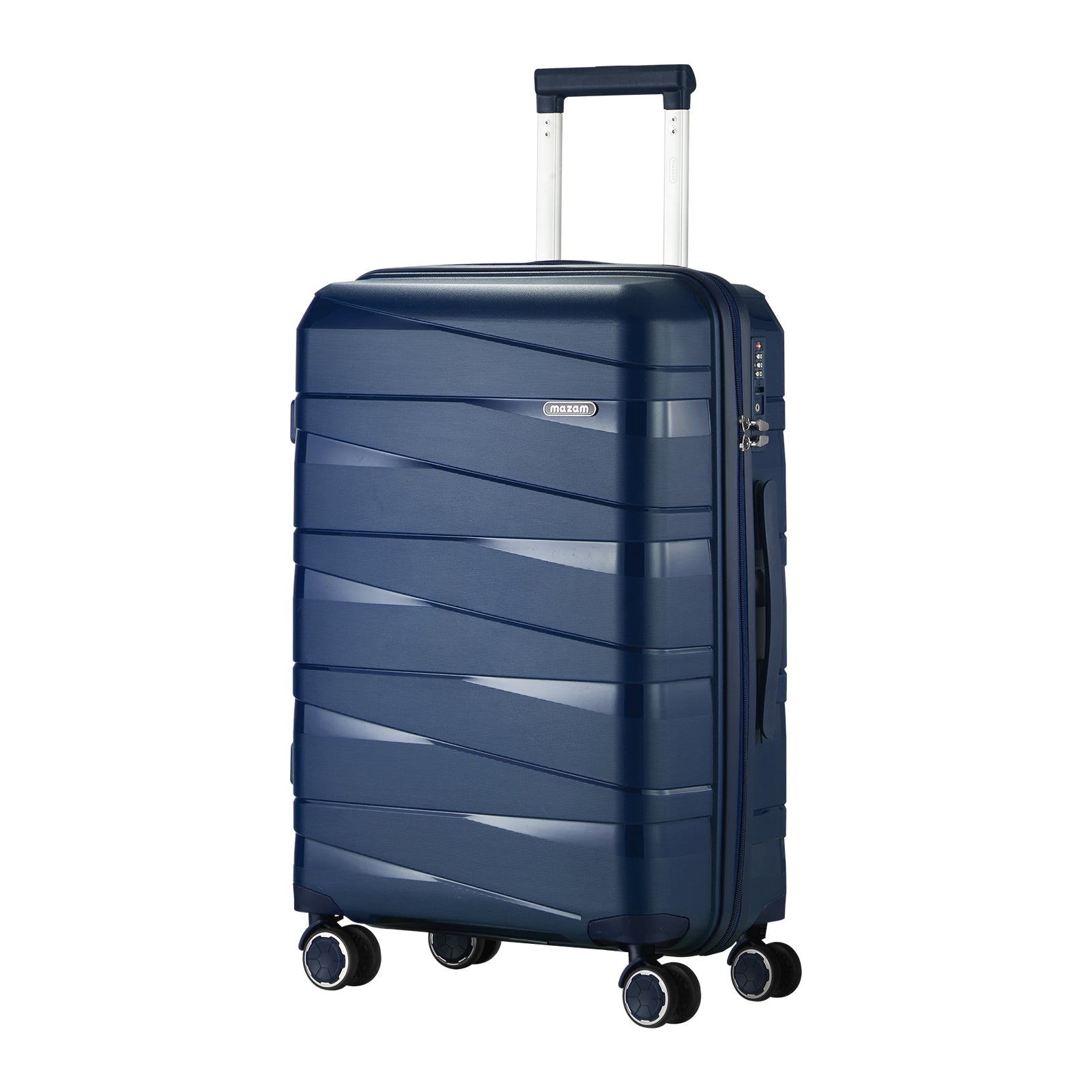 Mazam 28" Luggage Suitcase Trolley Set Travel TSA Lock Storage PP Case Navy - Sunyee