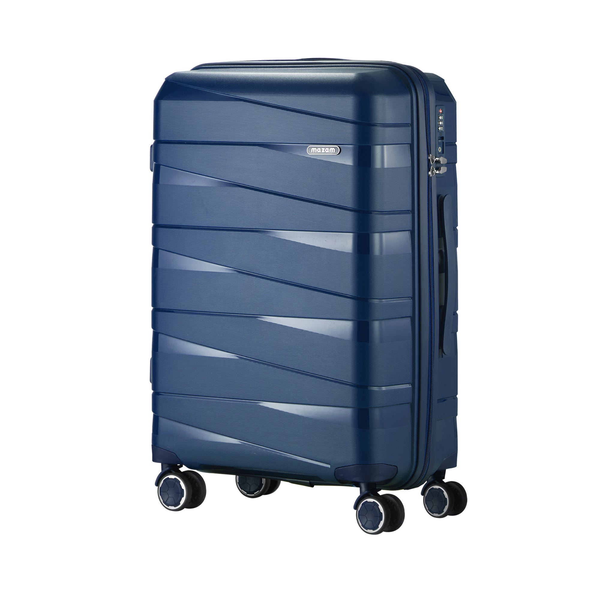 Mazam 28" Luggage Suitcase Trolley Set Travel TSA Lock Storage PP Case Navy - Sunyee
