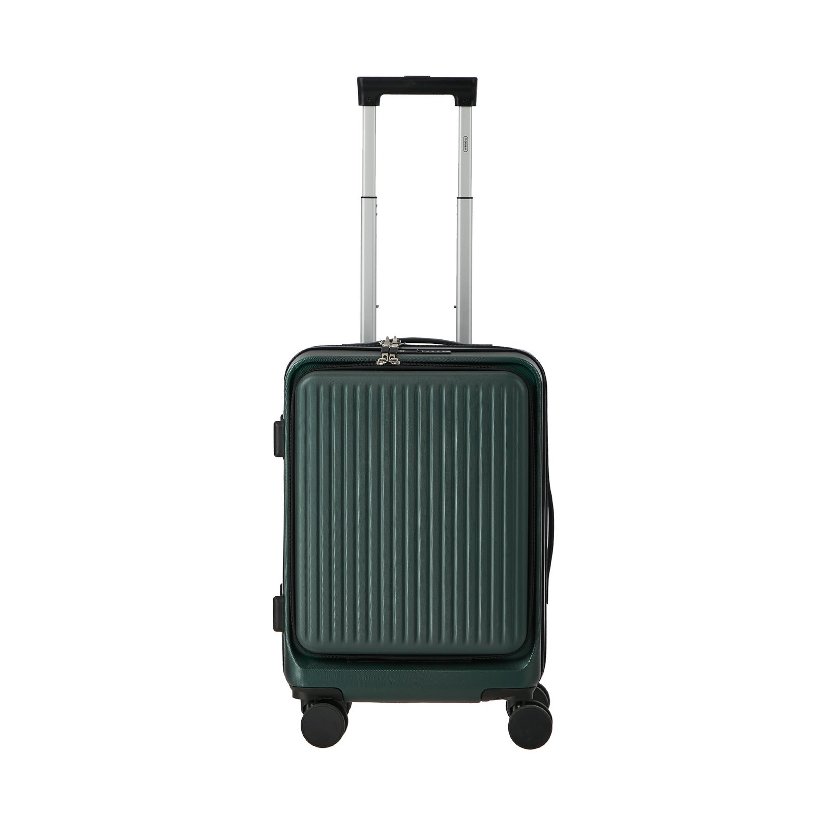 Mazam 2PCS Luggage Suitcase Trolley Set Front Opening TSA Lock Hard Case Green - Sunyee