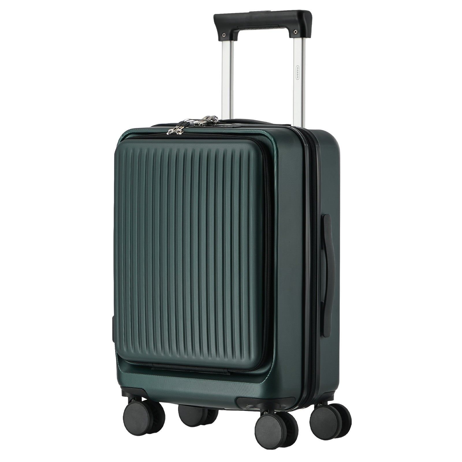Mazam 24" Luggage Suitcase Front Opening Travel TSA Lock Storage Hard Case Green - Sunyee