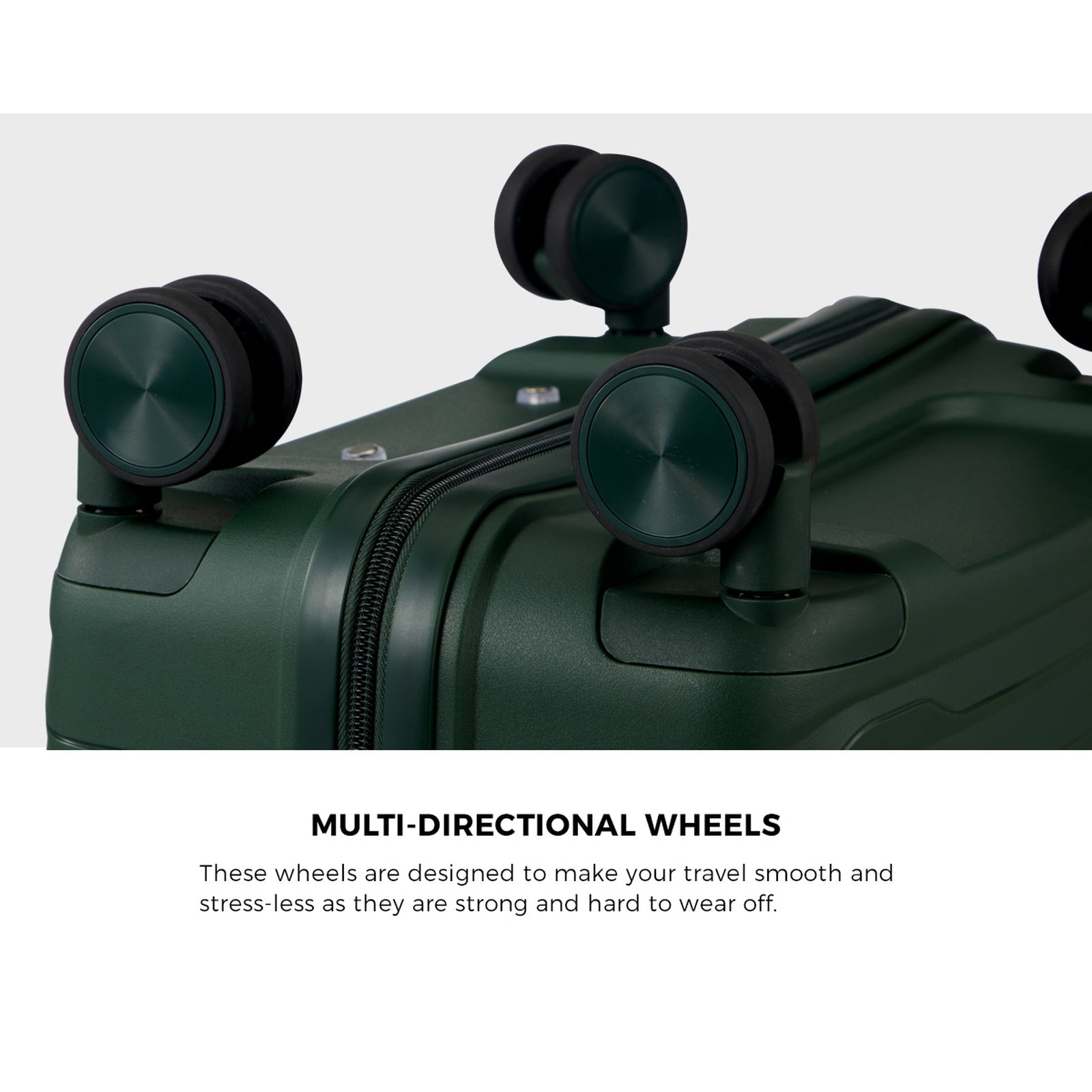 Mazam 3PCS Luggage Suitcase Trolley Set Travel TSA Lock Storage Green PP Case - Sunyee