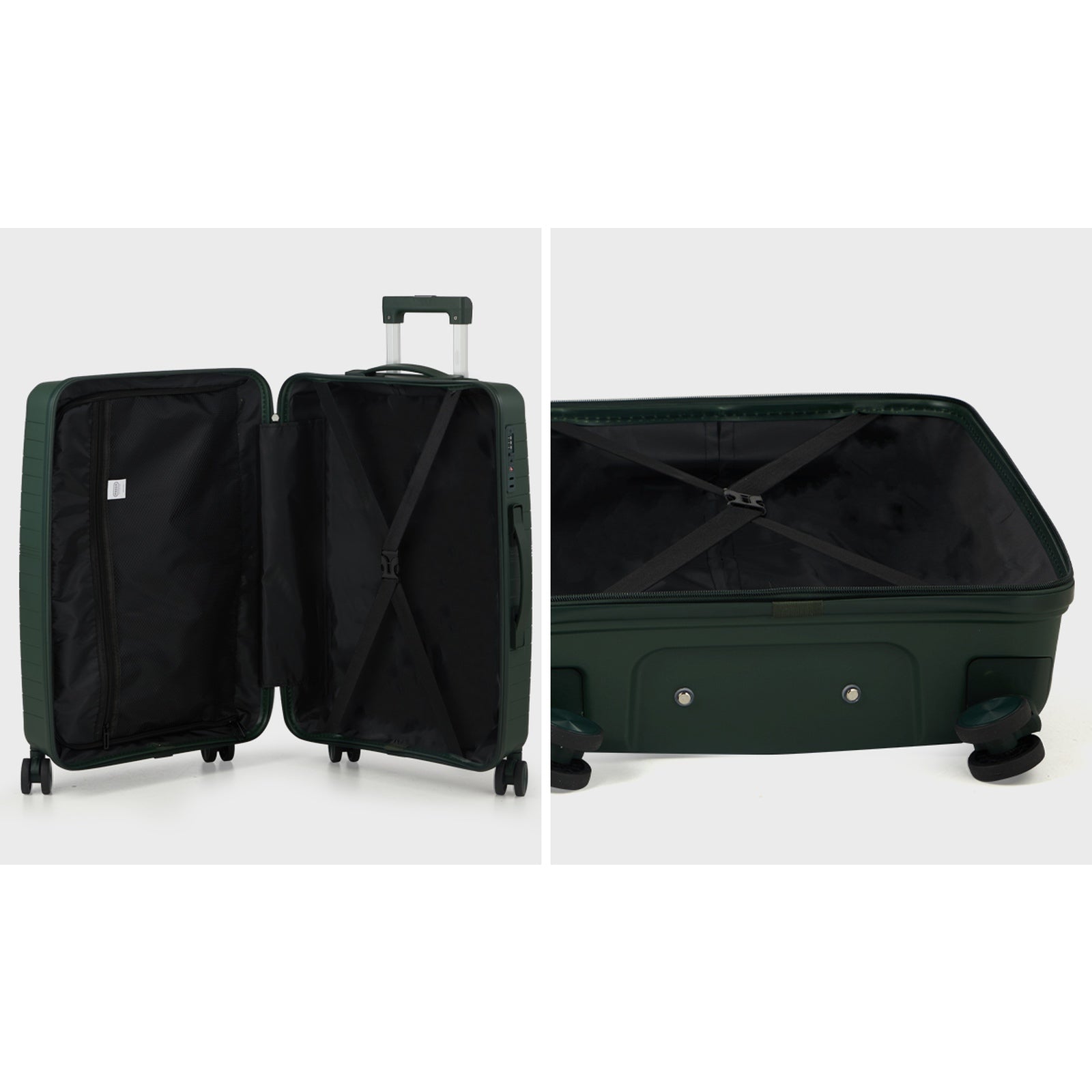 Mazam 3PCS Luggage Suitcase Trolley Set Travel TSA Lock Storage Green PP Case - Sunyee