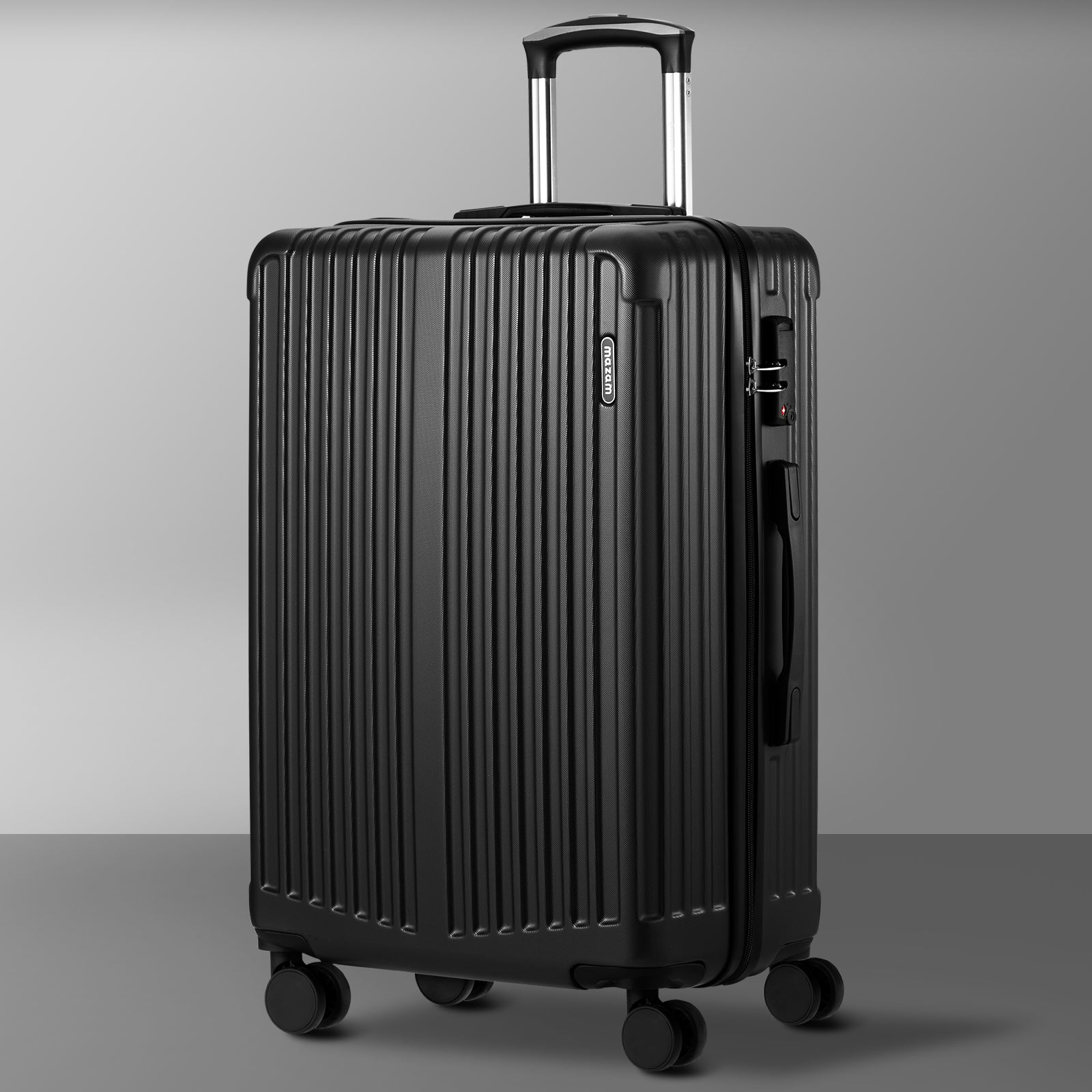 Mazam 28" Luggage Suitcase Trolley Set Travel TSA Lock Storage ABS Case Black - Sunyee