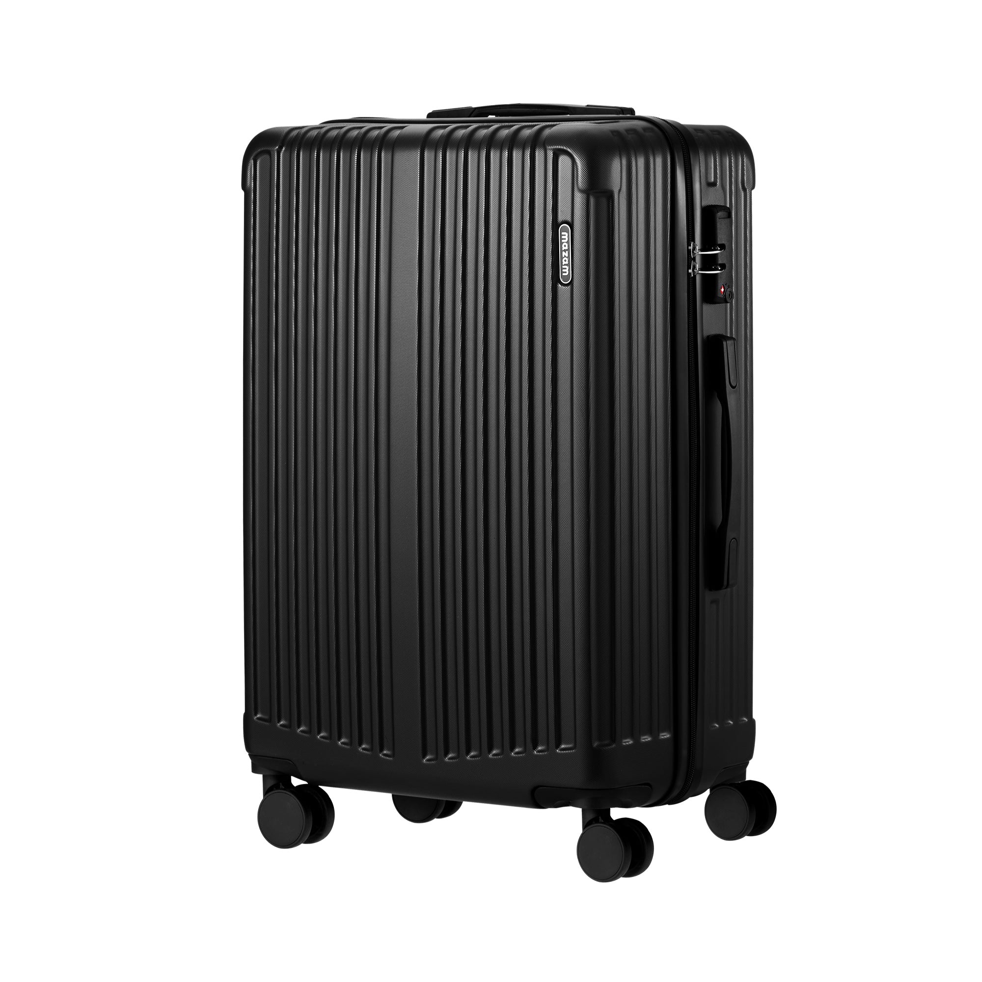 Mazam 28" Luggage Suitcase Trolley Set Travel TSA Lock Storage ABS Case Black - Sunyee