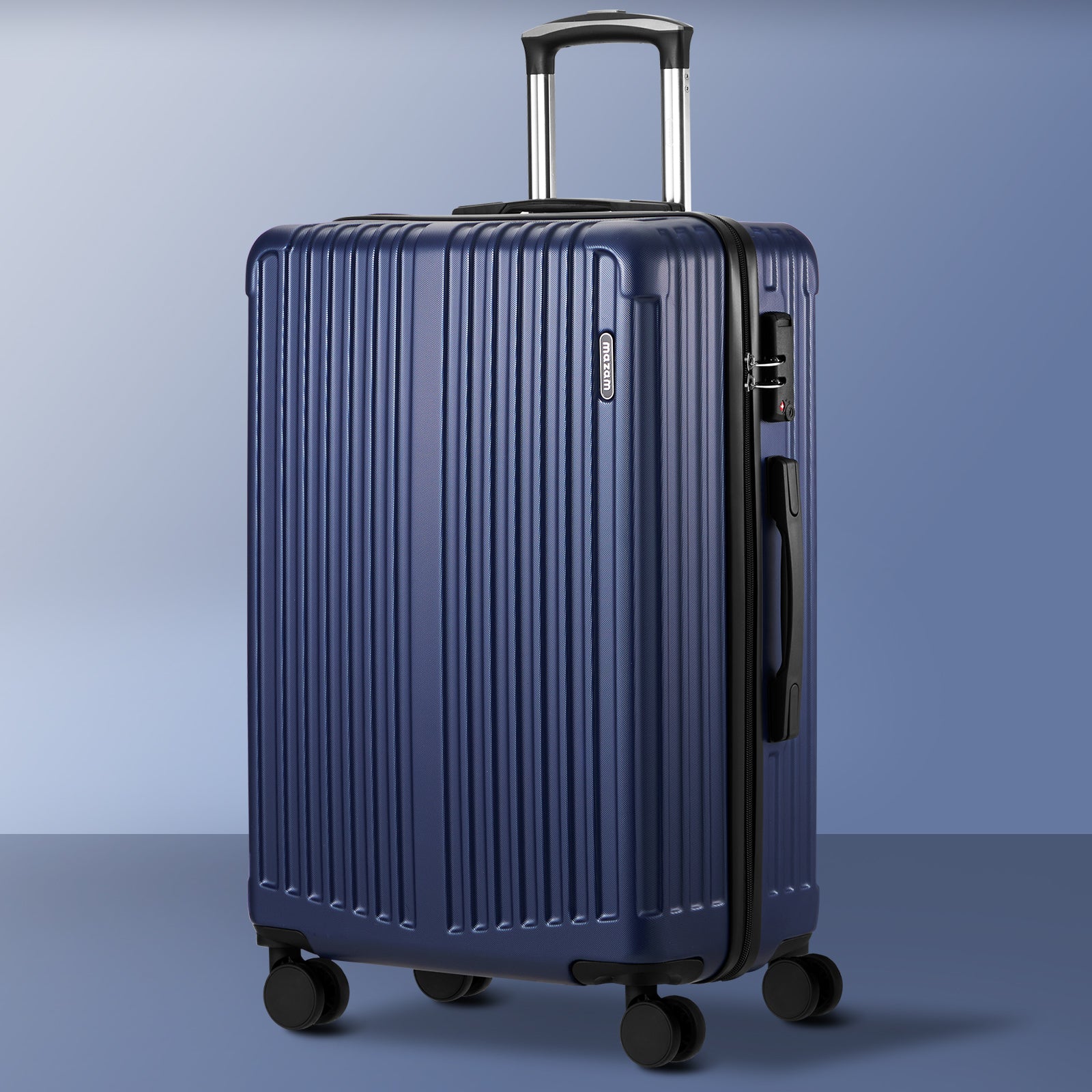 Mazam 28" Luggage Suitcase Trolley Set Travel TSA Lock Storage ABS Case Navy - Sunyee