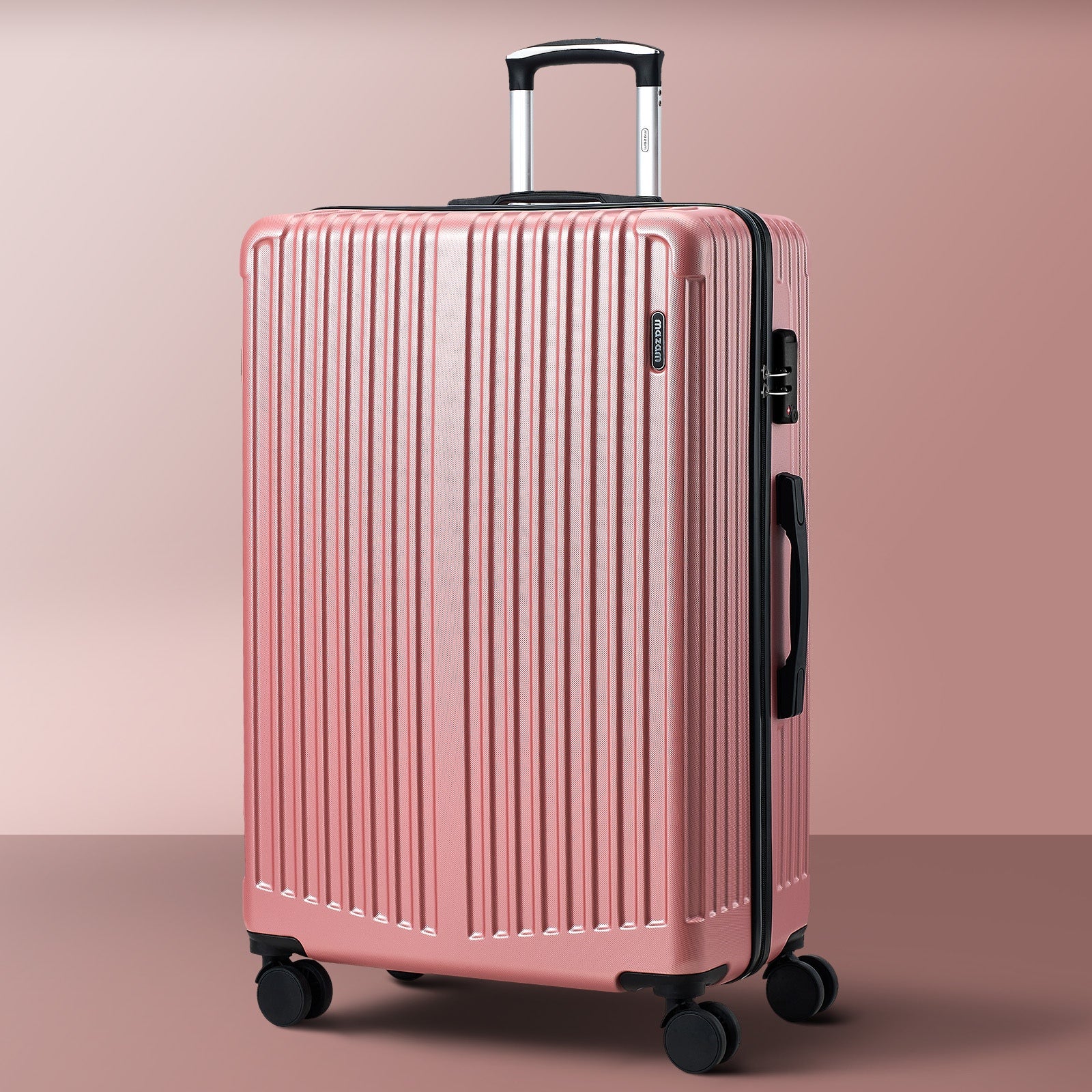 Mazam 28" Luggage Suitcase Trolley Set Travel TSA Lock Storage ABS Case Pink - Sunyee