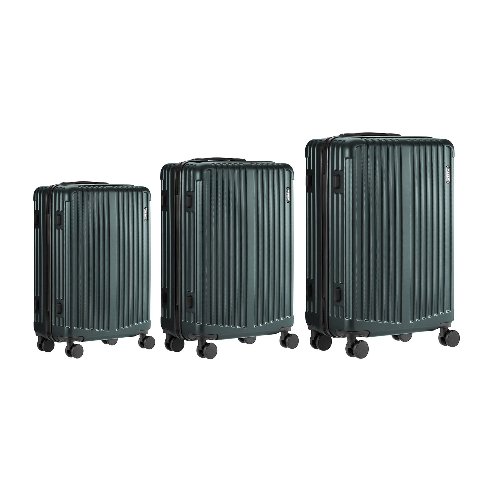 Mazam 3PCS Luggage Suitcase Trolley Set Travel TSA Lock Storage ABS Case Green