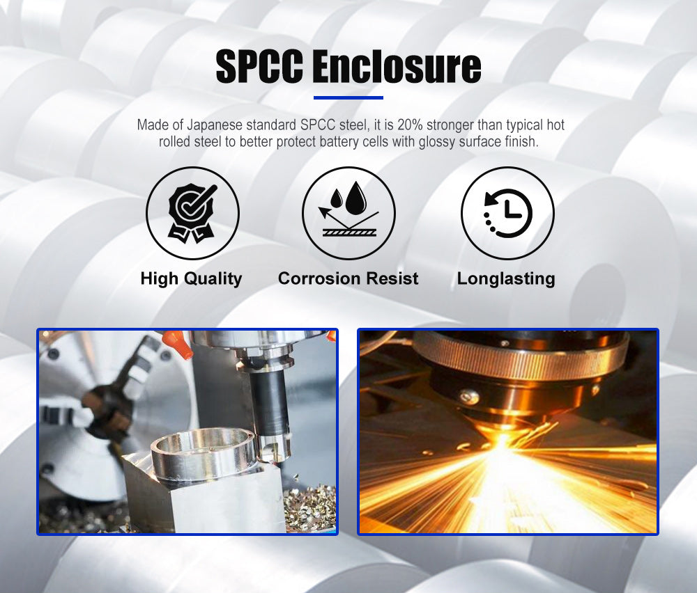 Atem Power 12V 100Ah Slimline Lithium Battery Built-in 40A DC-DC Charger - Sunyee