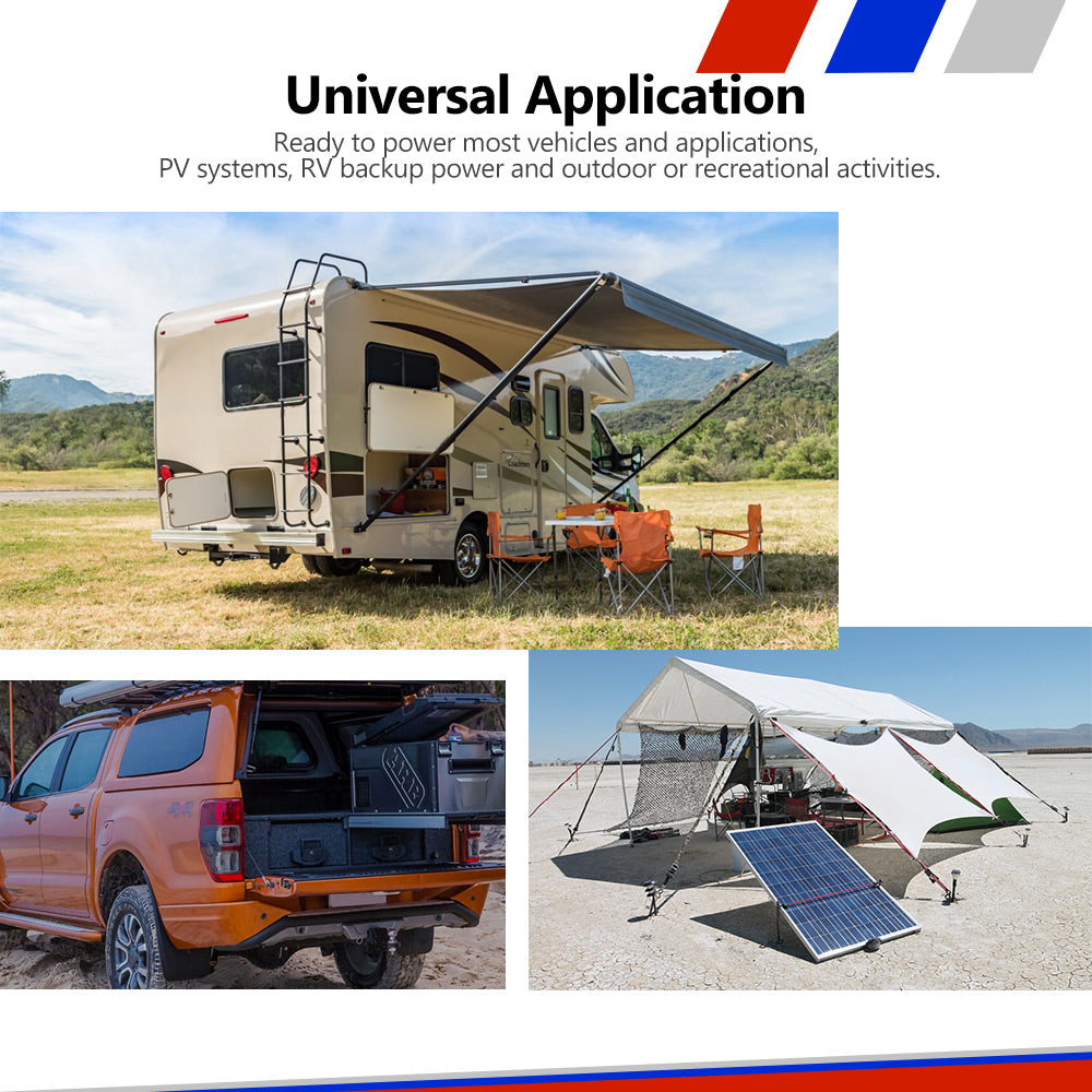 Mobi 12V 300AH Lithium Iron Phosphate Battery LiFePO4 Deep Cycle - Sunyee