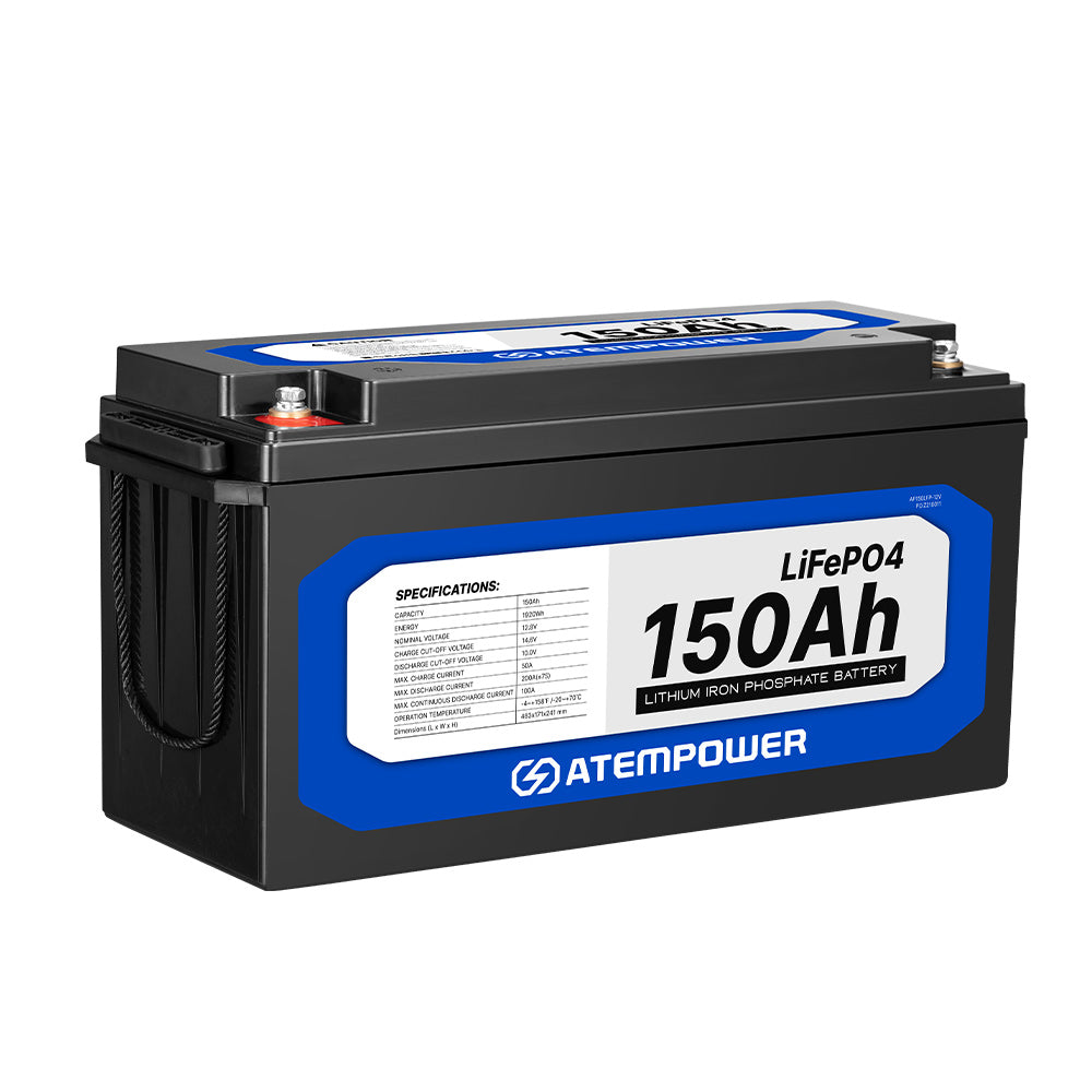12V 150Ah Lithium Battery LiFePO4 Phosphate Deep Cycle Rechargeable Replace AGM - Sunyee