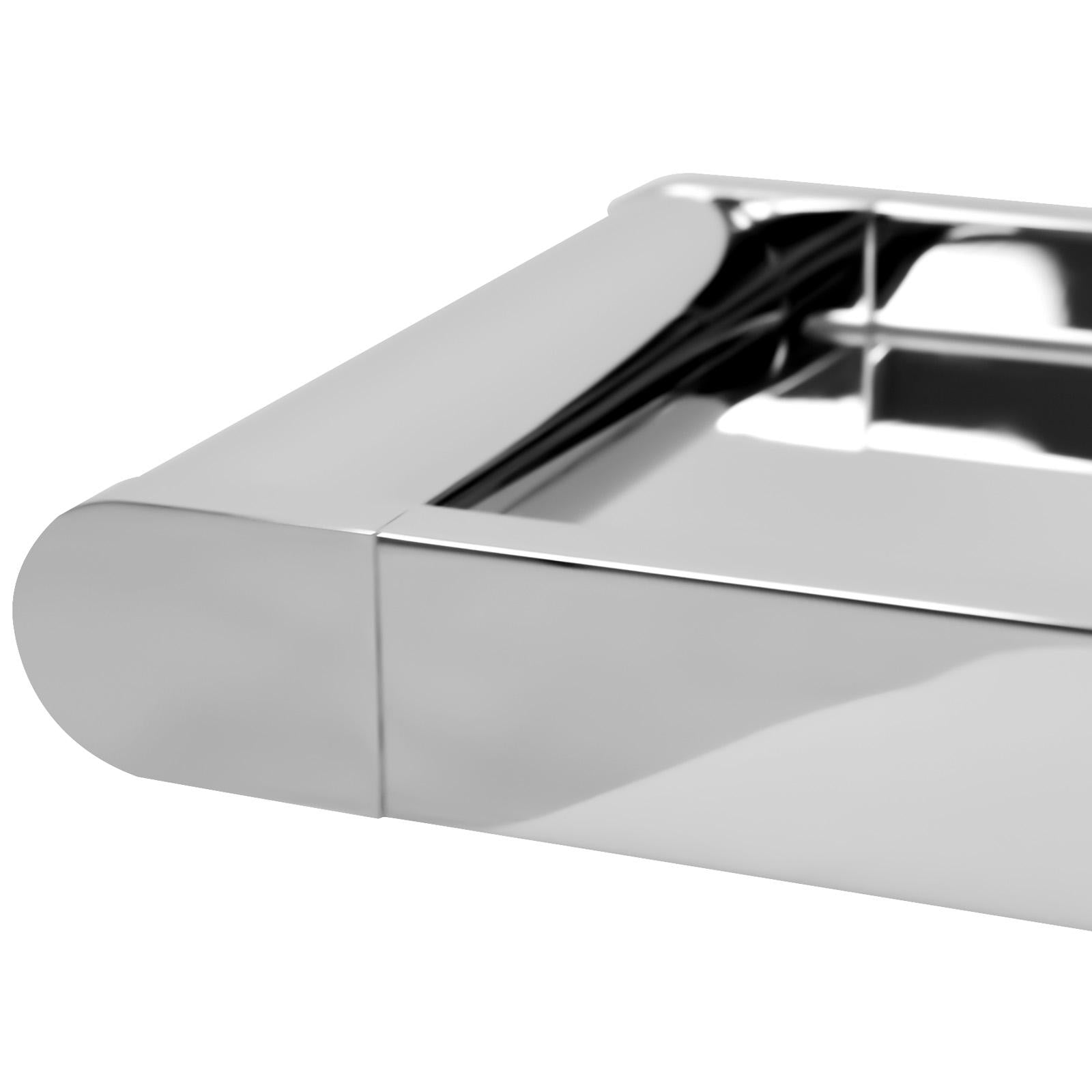 Bathroom Shower Shelf Rack Metal Wall Mounted Storage Shelving DIY Chrome - Sunyee