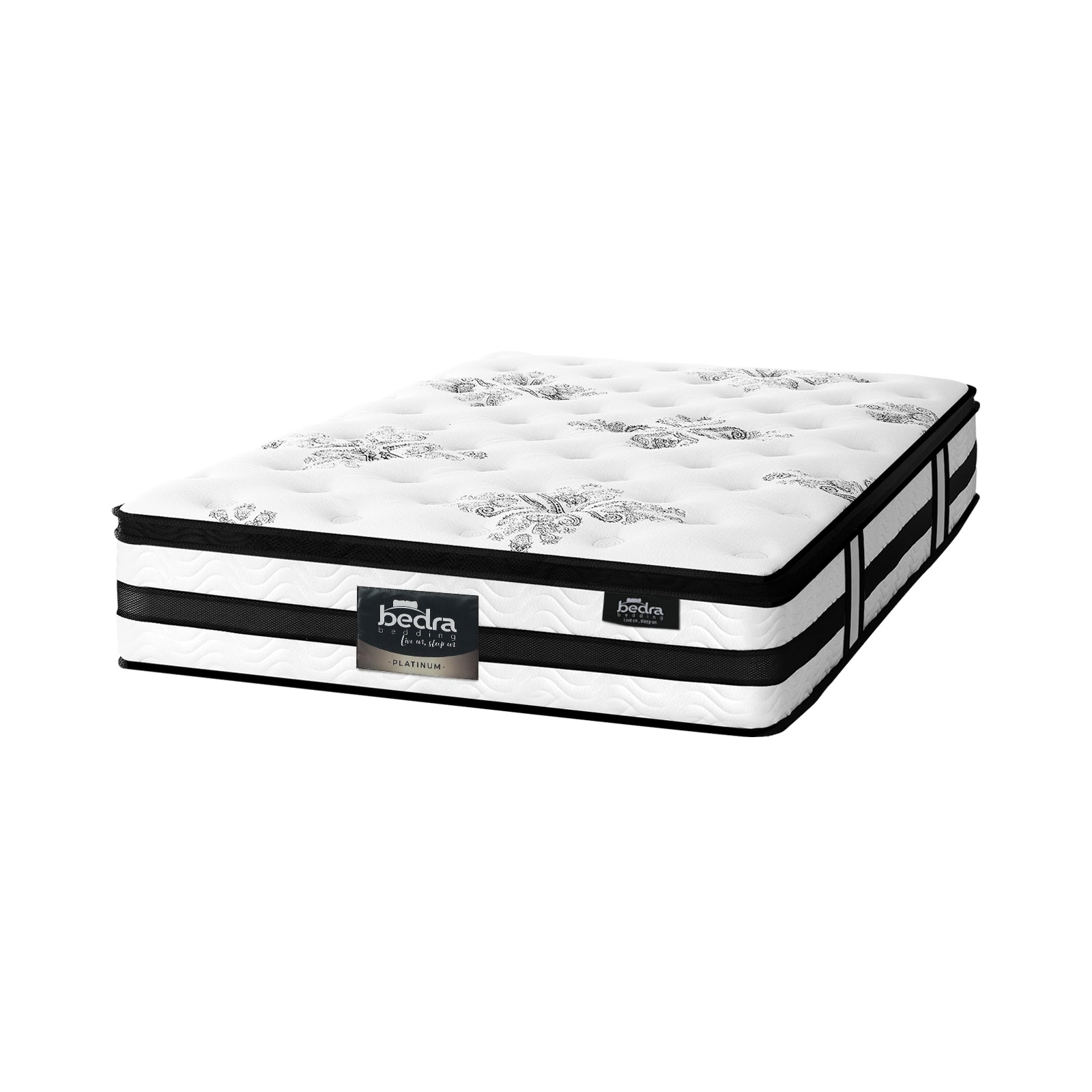 Bedra Double Mattress Bed Cool Gel Foam Pocket Spring Medium Firm 34CM - Sunyee