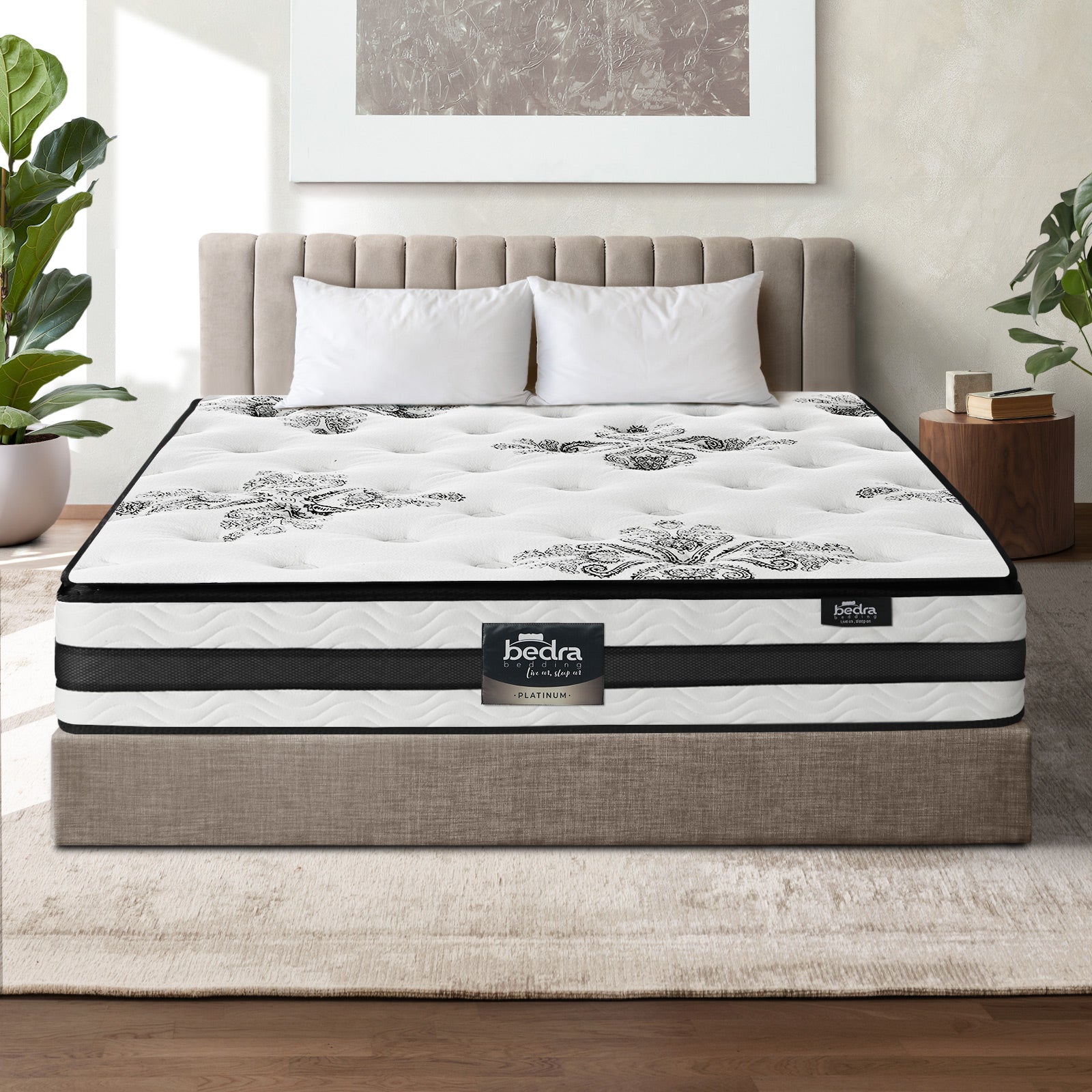 Bedra Double Mattress Bed Cool Gel Foam Pocket Spring Medium Firm 34CM - Sunyee