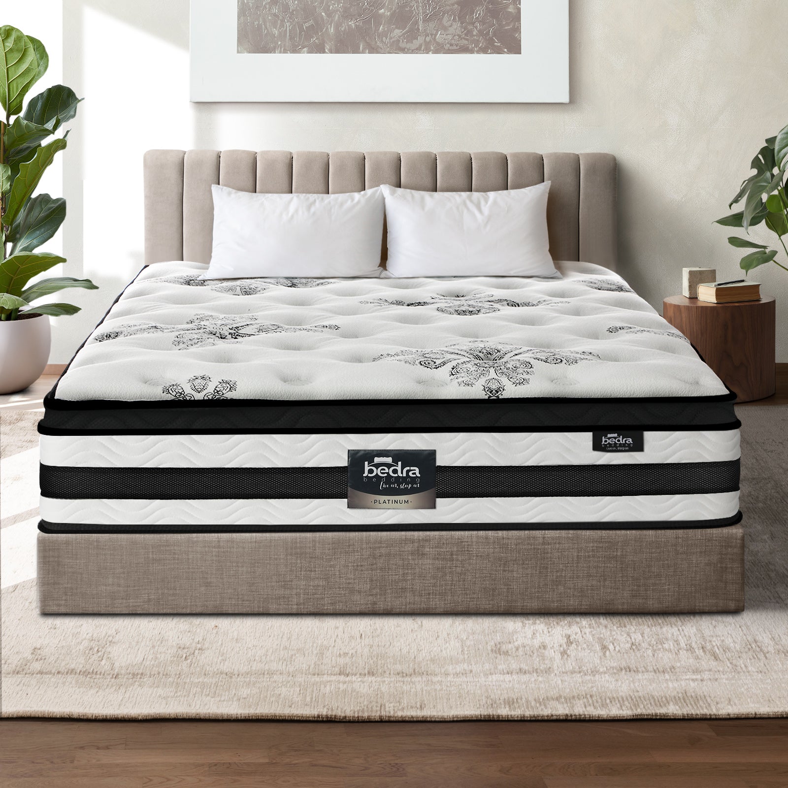 Bedra Double Mattress Bed Queen King Single Cool Gel Foam 7 Zone 34CM - Sunyee