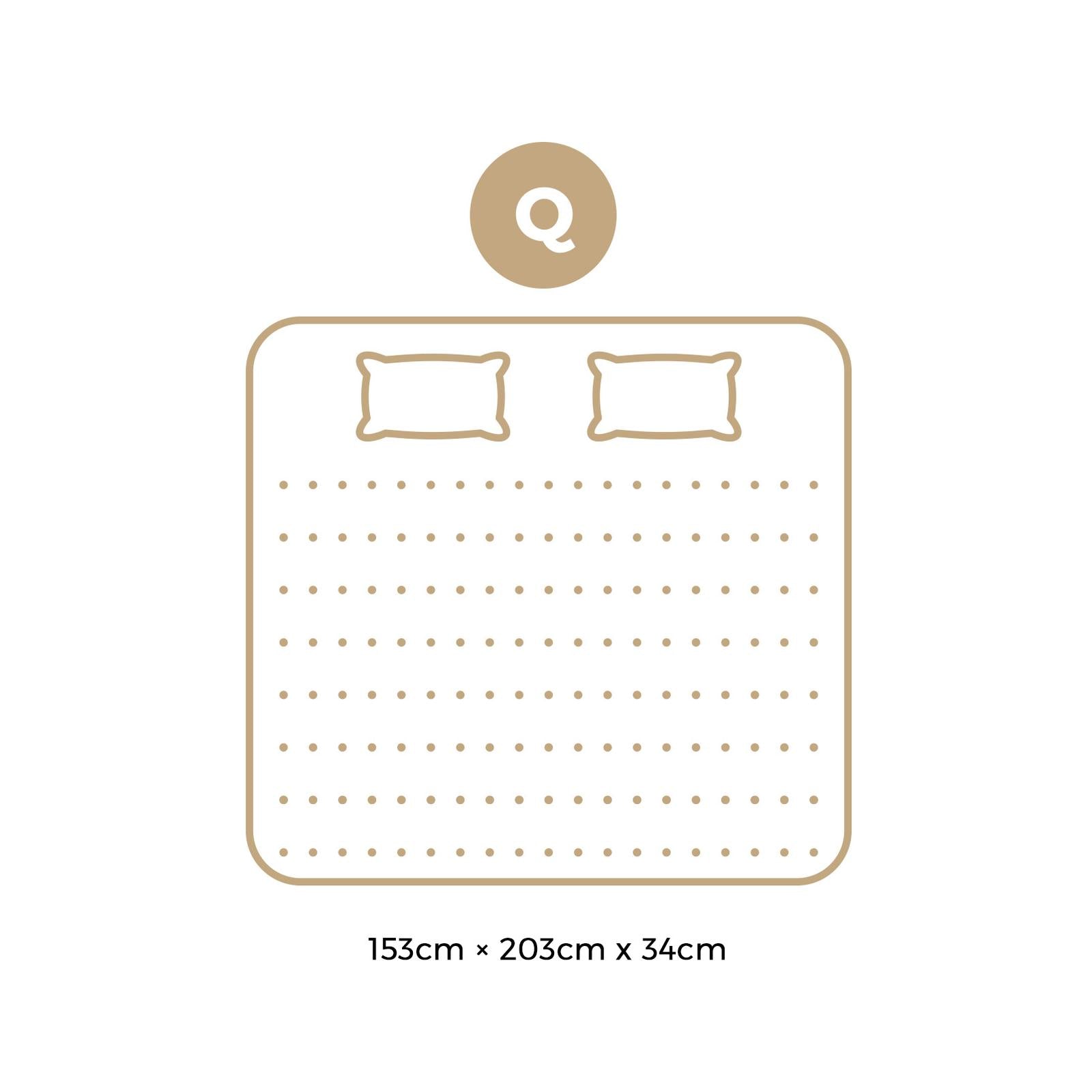 Bedra Queen Mattress Bed 34CM Cool Gel Foam Pocket Spring Medium Firm - Sunyee