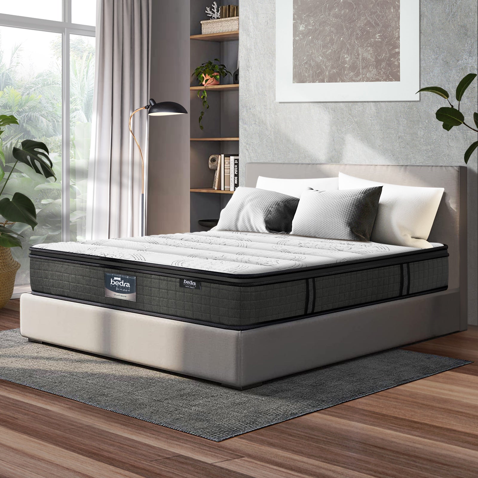 Bedra King Mattress 9 Zone Latex Foam Pocket Spring Medium Firm 34cm - Sunyee