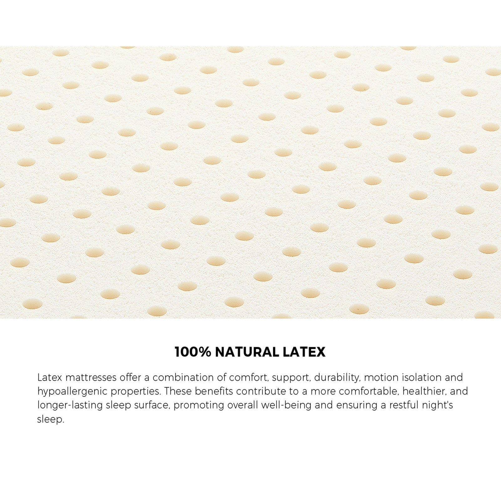 Bedra Super King Mattress 9 Zone Latex Foam Pocket Spring Medium Firm 34cm