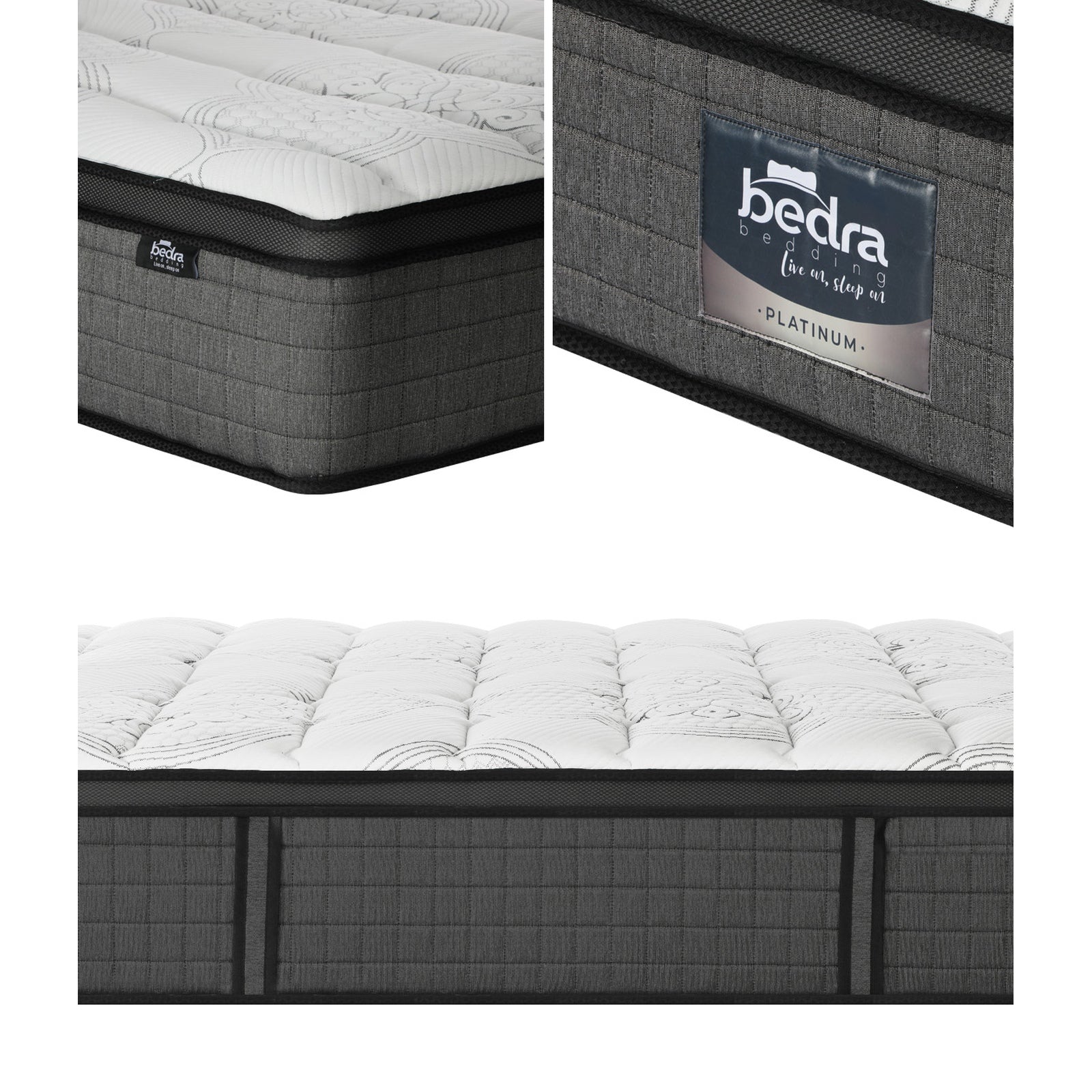Bedra Super King Mattress 9 Zone Latex Foam Pocket Spring Medium Firm 34cm