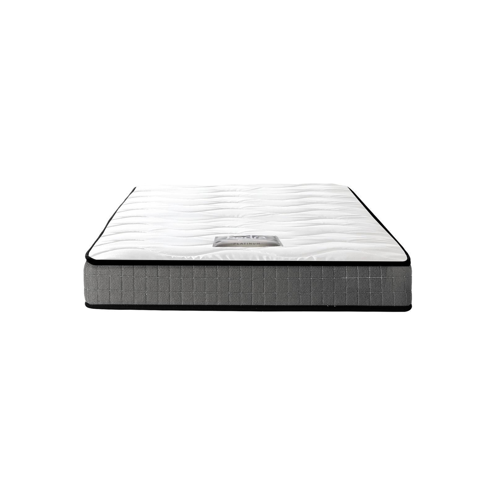 Bedra King Single Mattress Bed Tight Top Bonnell Spring Foam Medium Firm 13CM - Sunyee