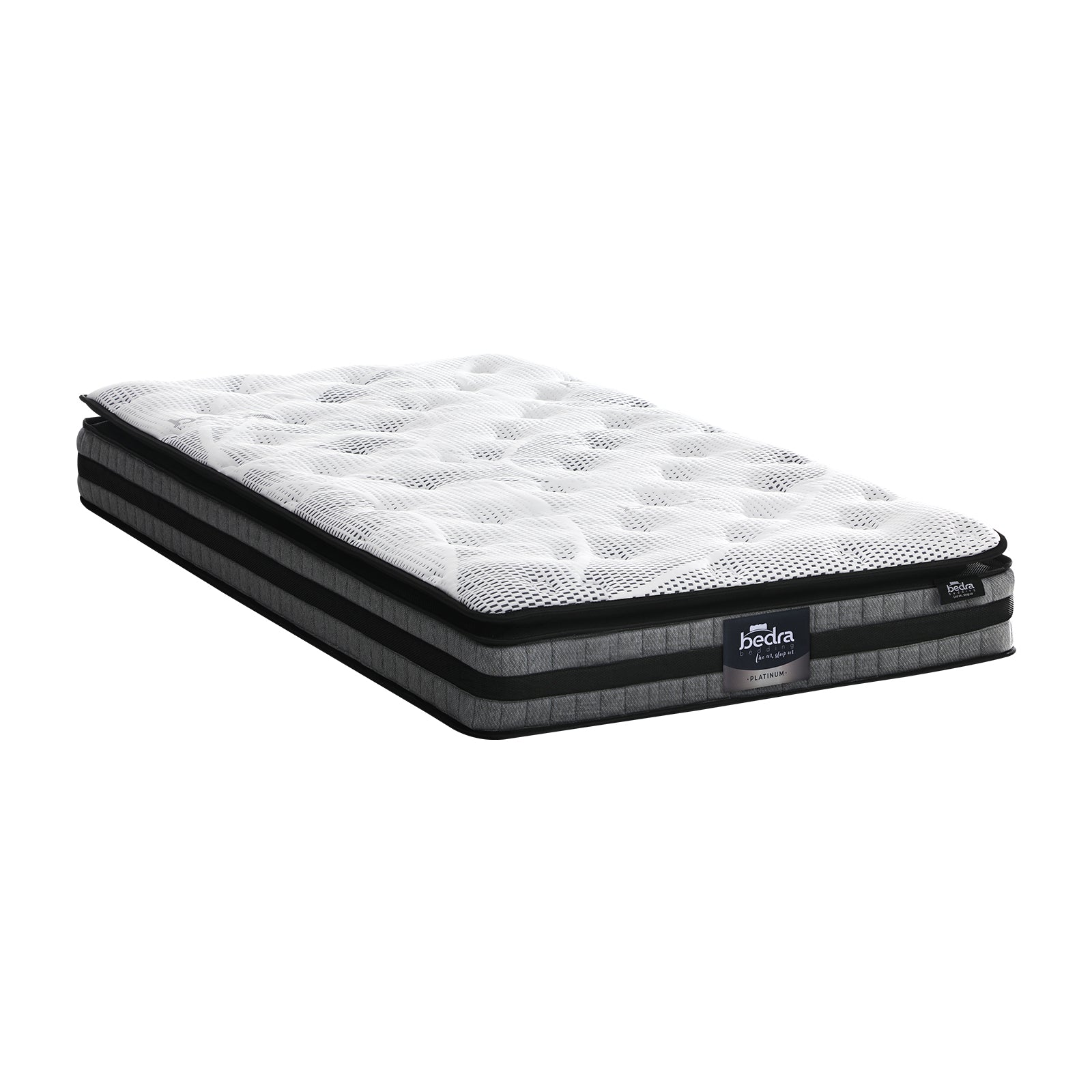 Bedra Single Mattress Cool Gel Foam Bonnell Spring Luxury Pillow Top Bed 22cm - Sunyee