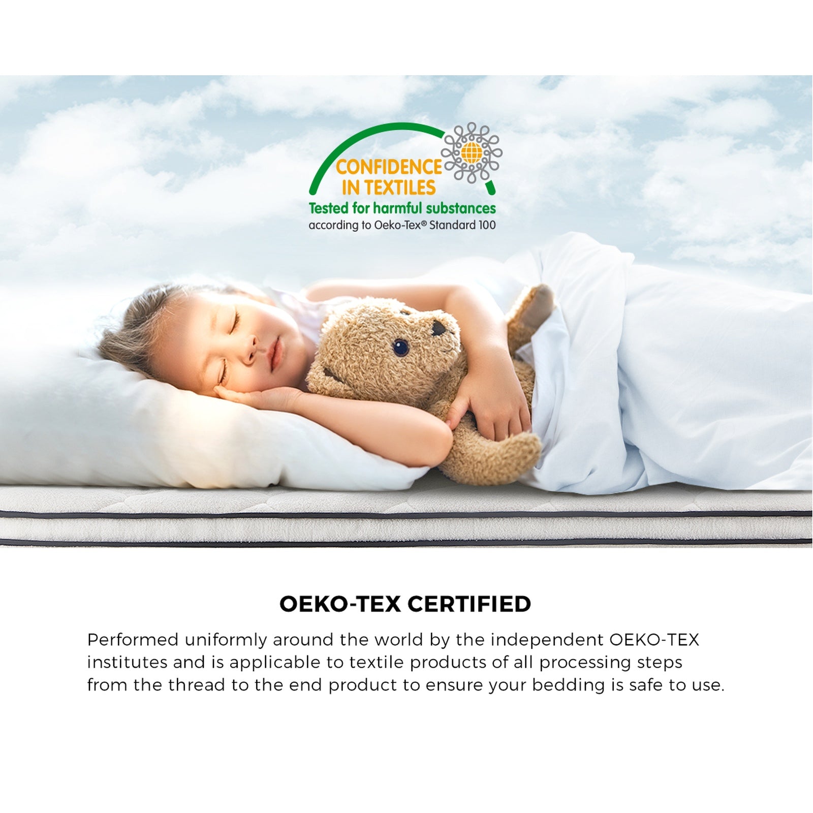 Bedra Boucle Mattress Double Bed Pocket Spring Memory Foam Euro Top Medium Firm - Sunyee