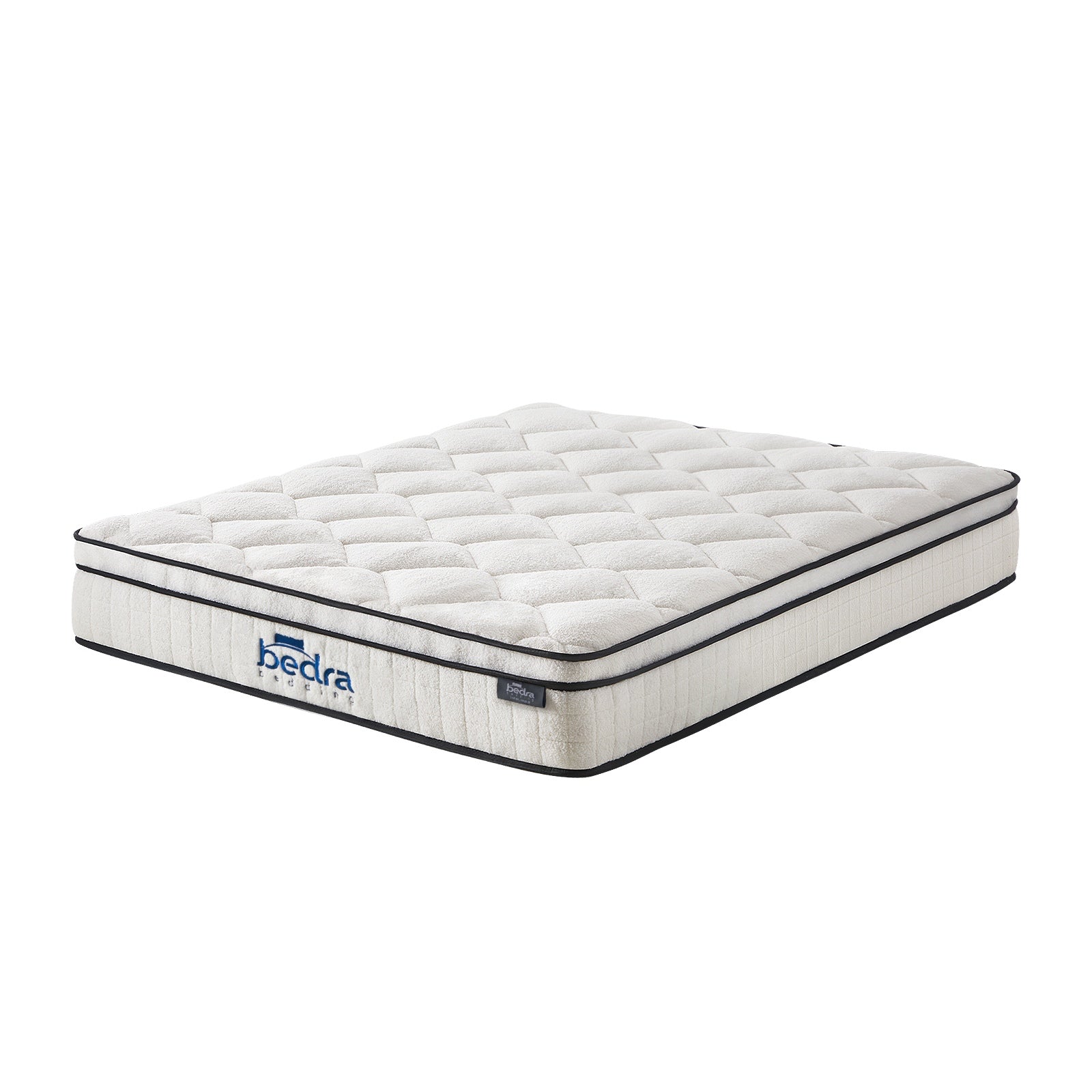 Bedra Boucle Mattress Double Bed Pocket Spring Memory Foam Euro Top Medium Firm - Sunyee