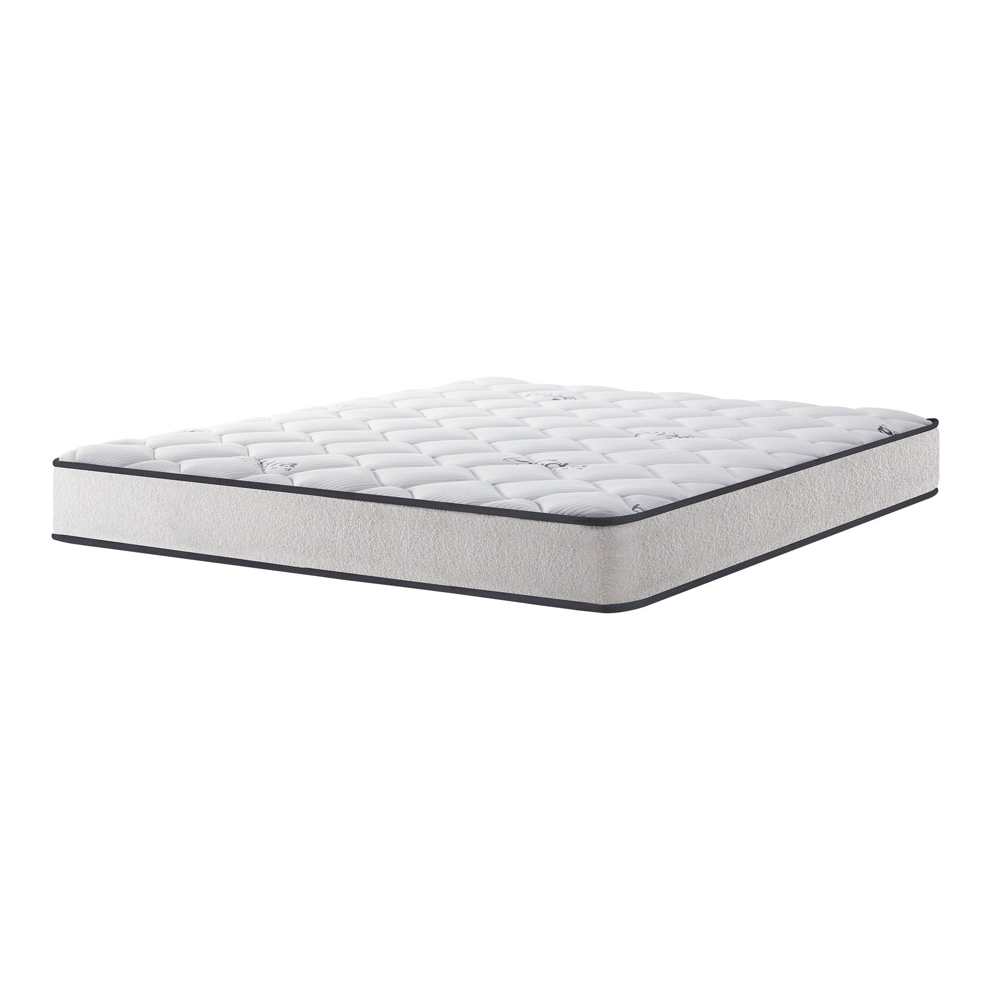 Bedra Queen Mattress Bed Luxury Medium Firm Foam Boucle Bonnell Spring 16cm - Sunyee