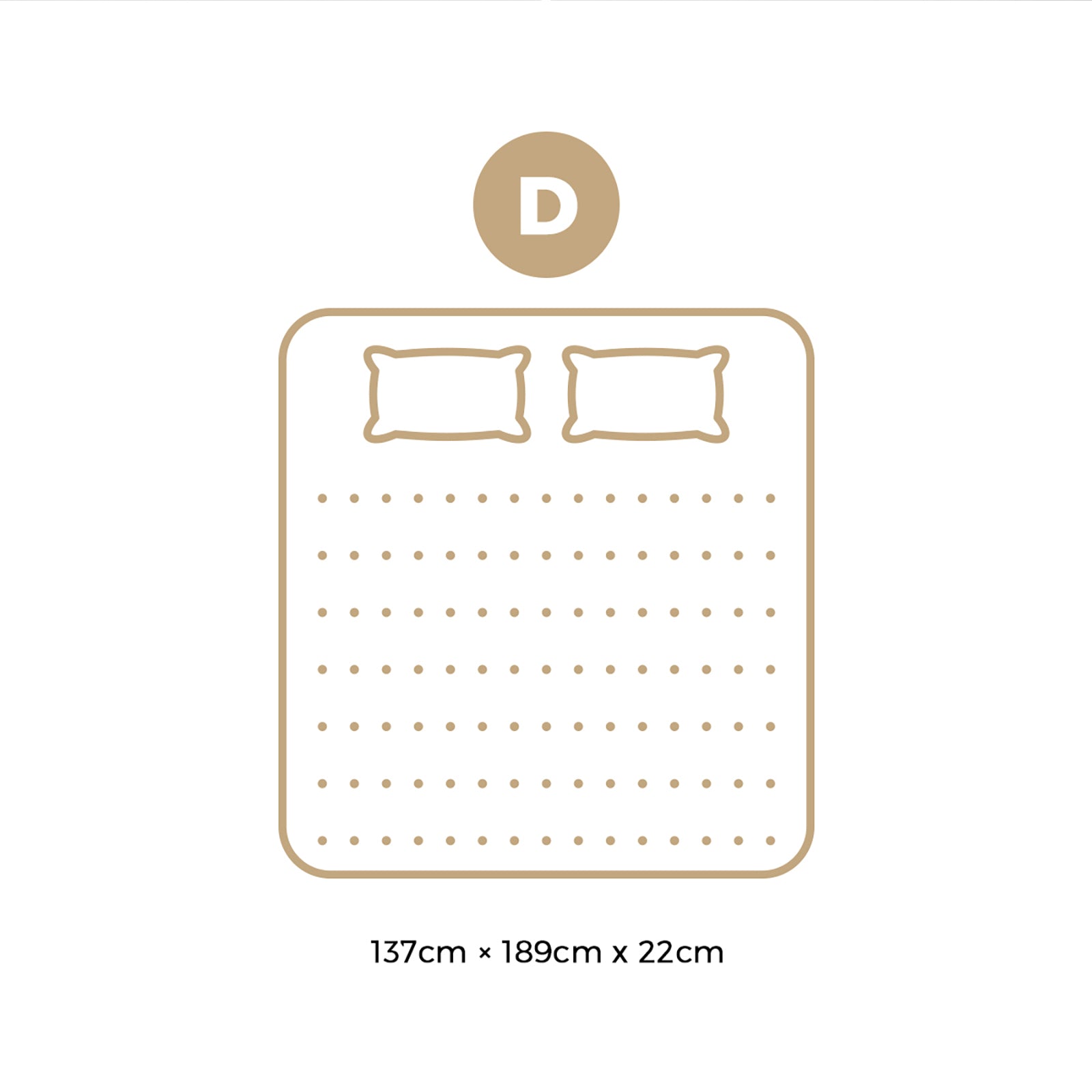 Bedra Double Mattress Cool Gel Foam Euro Top Bed Pocket Spring Medium Firm 22cm - Sunyee