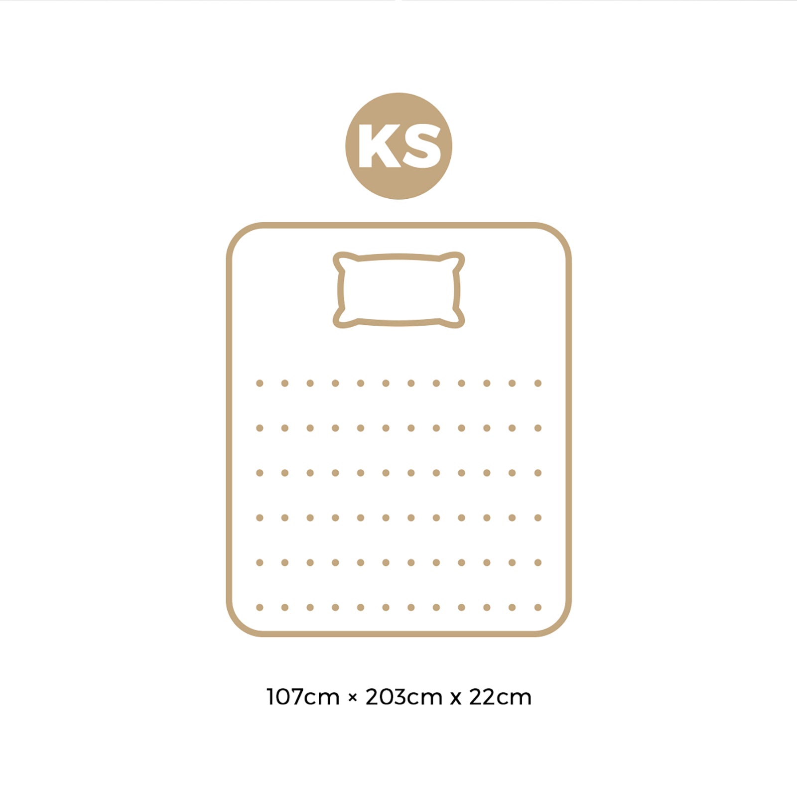 Bedra King Single Mattress Cool Gel Foam Euro Top Bed Pocket Spring Medium 22cm - Sunyee