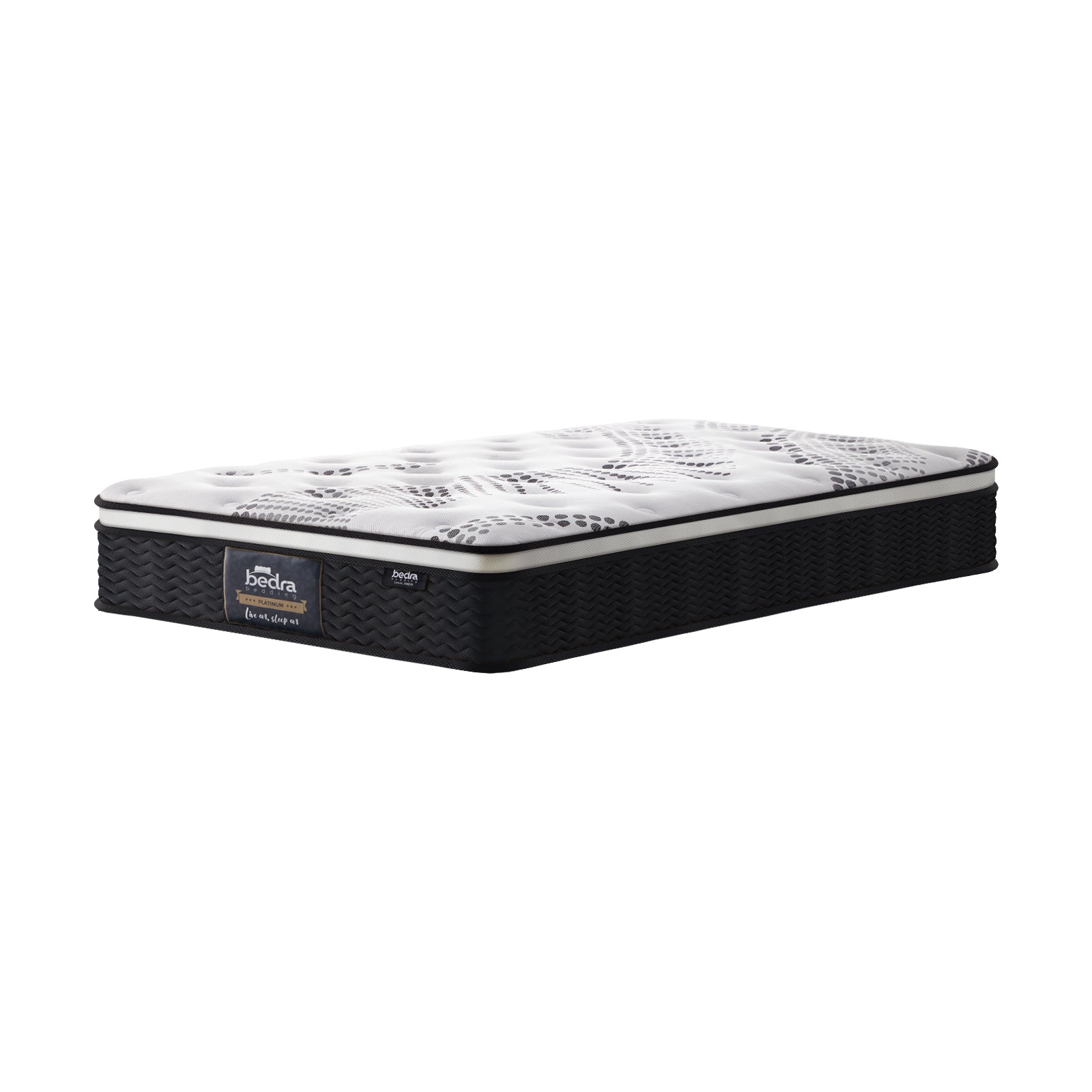Bedra King Single Mattress Cool Gel Foam Euro Top Bed Pocket Spring Medium 22cm - Sunyee