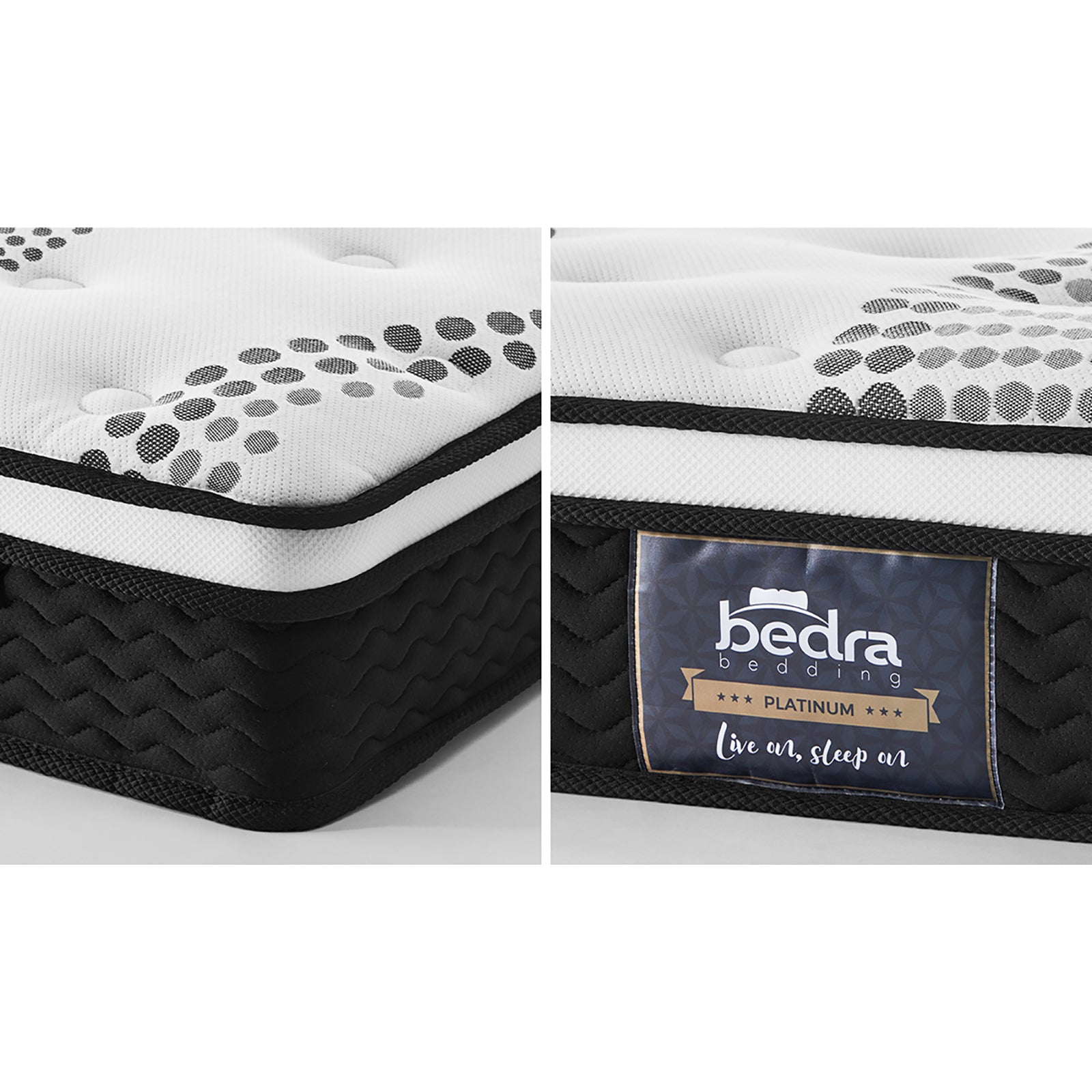 Bedra Double Mattress Bed Queen King Single Cool Gel Foam Euro Top Medium 22cm - Sunyee