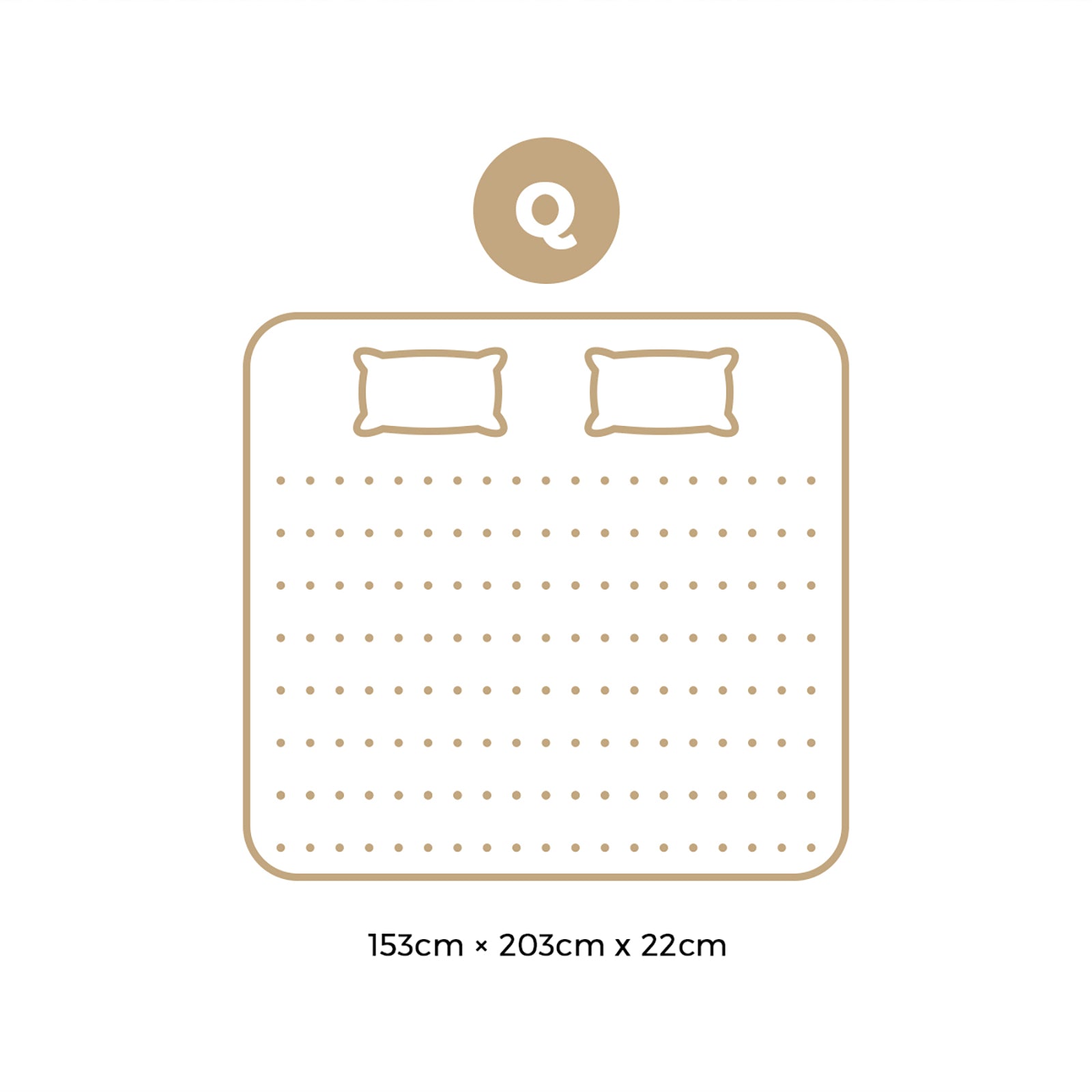 Bedra Queen Mattress Cool Gel Foam Euro Top Bed Pocket Spring Medium Firm 22cm - Sunyee