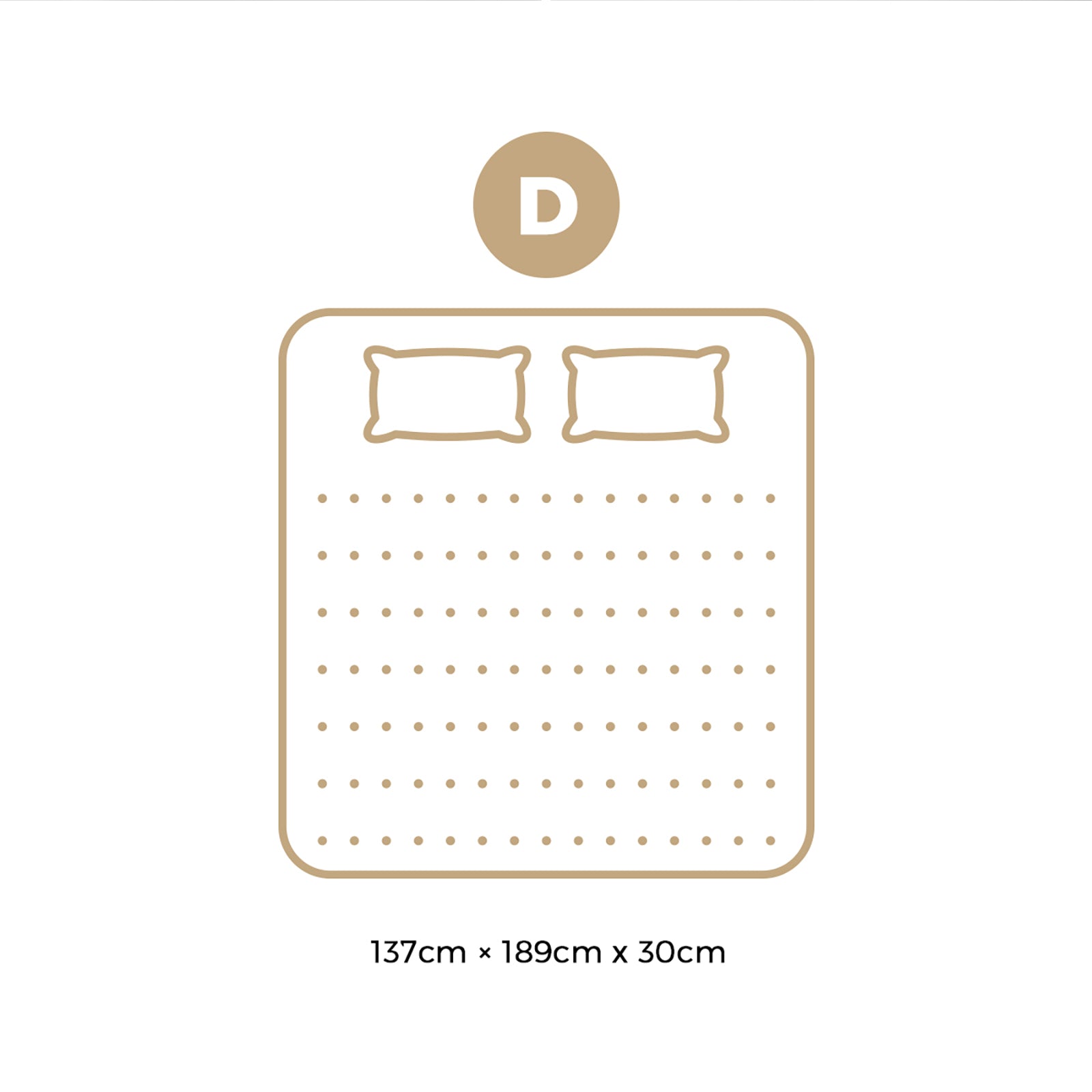 Bedra Double Mattress Luxury Foam Bed Firm Pocket Spring 30cm - Sunyee