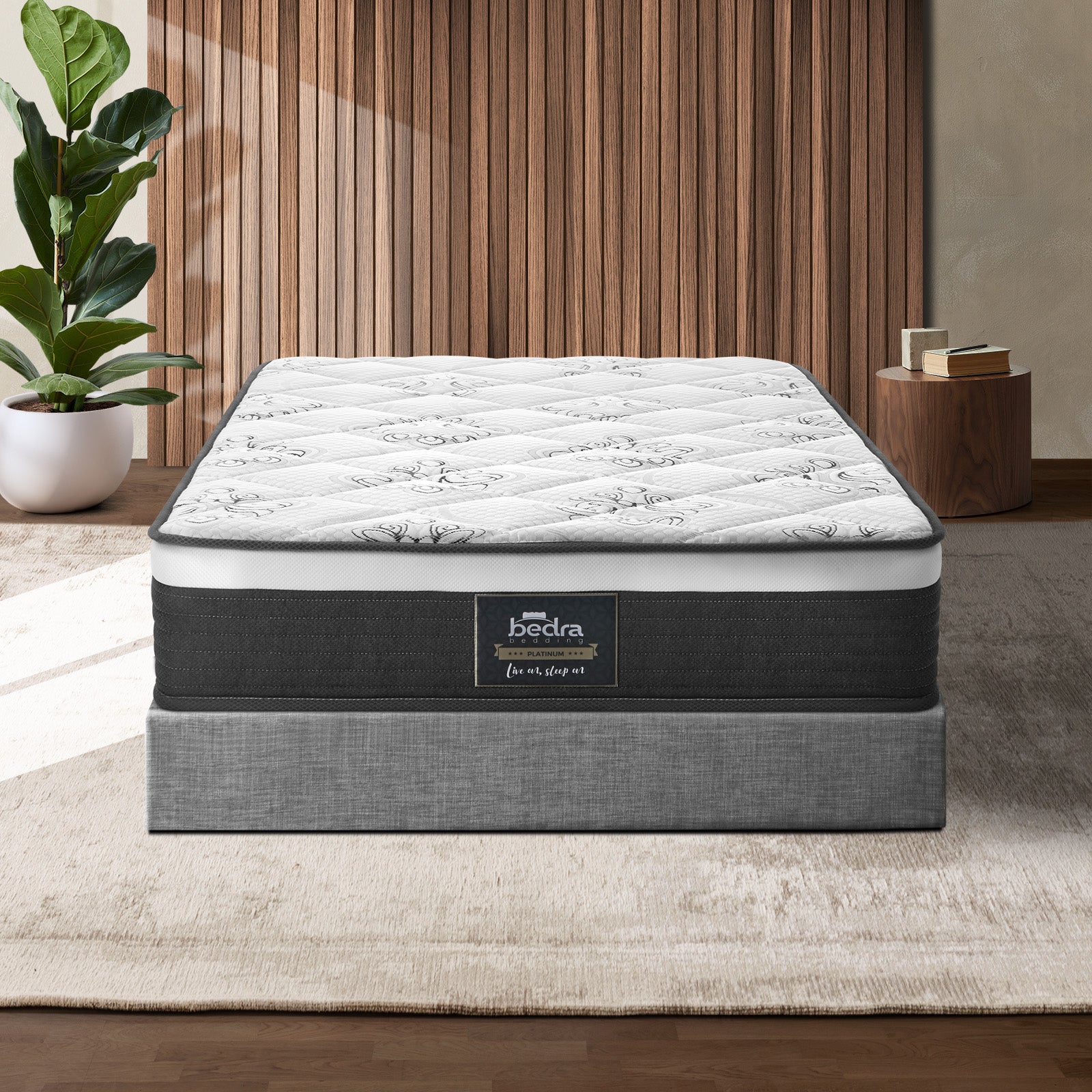 Bedra Double Mattress Queen King Single Pocket Spring 30-35cm Luxury Foam Bed - Sunyee