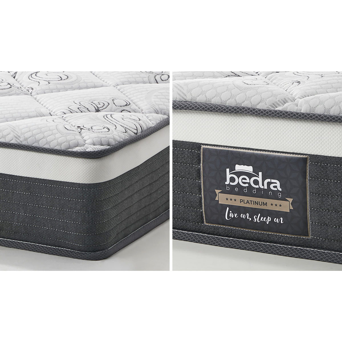 Bedra King Single Mattress Luxury Foam Bed Firm Pocket Spring 30cm - Sunyee