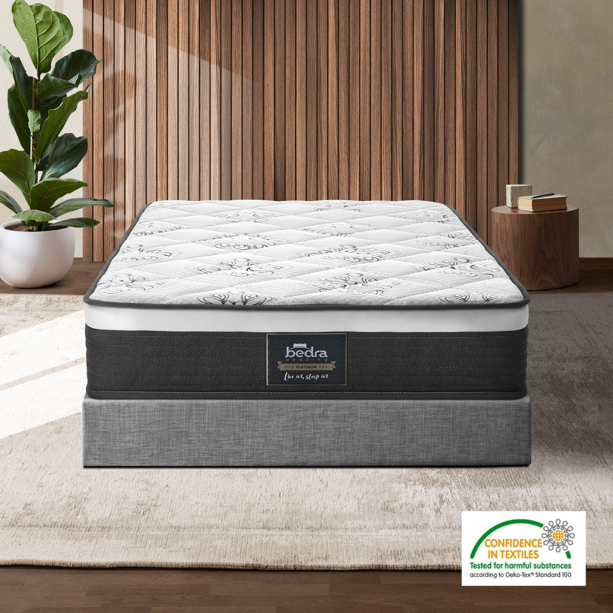 Bedra King Single Mattress Luxury Foam Bed Firm Pocket Spring 30cm - Sunyee