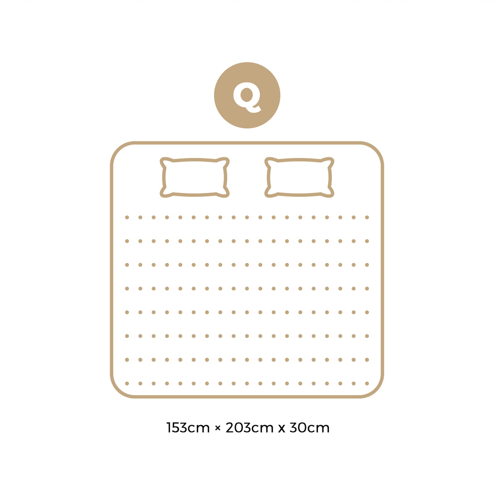 Bedra Queen Mattress Luxury Foam Bed Firm Pocket Spring 30cm - Sunyee