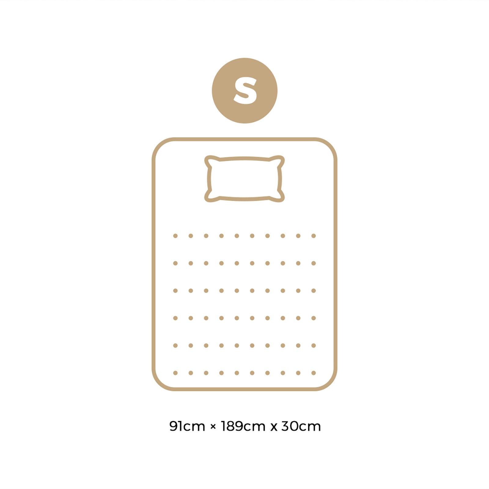 Bedra Single Mattress Luxury Foam Bed Firm Pocket Spring 30cm - Sunyee