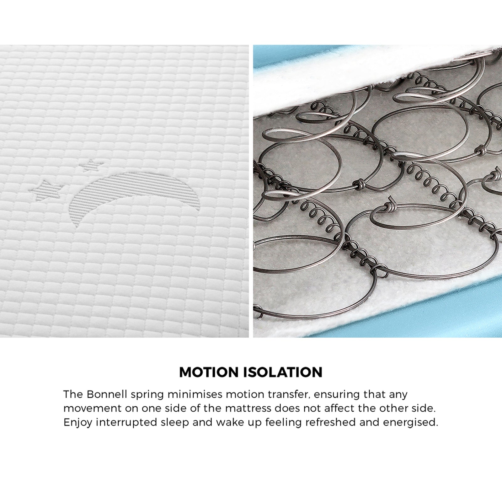 Bedra Baby Cot Mattress Reversible Toddler Bed Bonnel Spring Foam 13cm - Sunyee