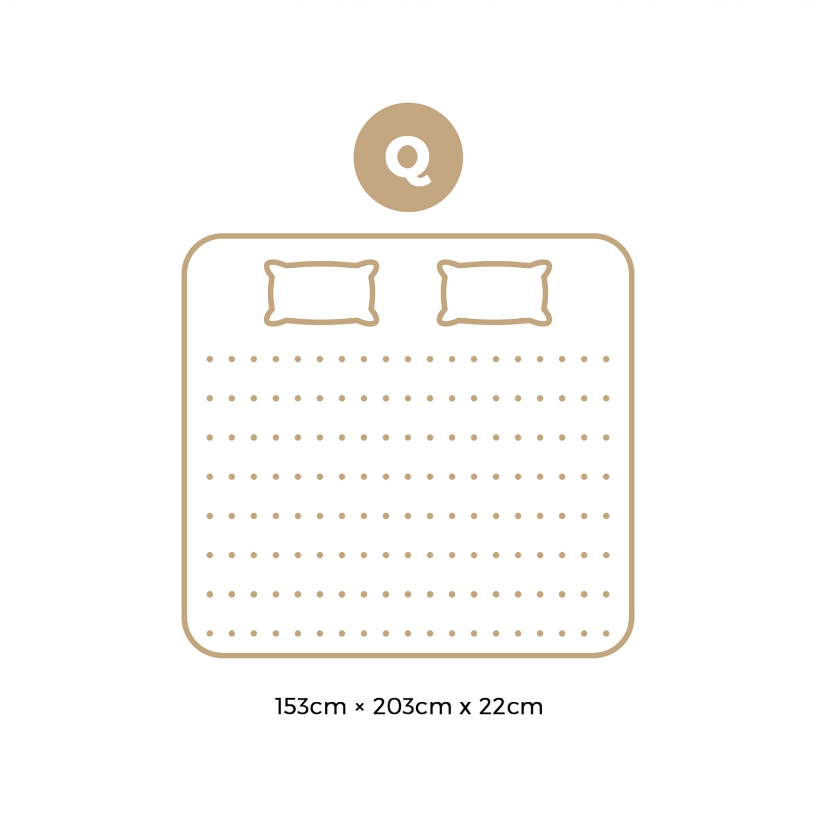 Bedra Queen Mattress Tight Top Bed Cool Gel Foam Pocket Spring 22cm Medium - Sunyee