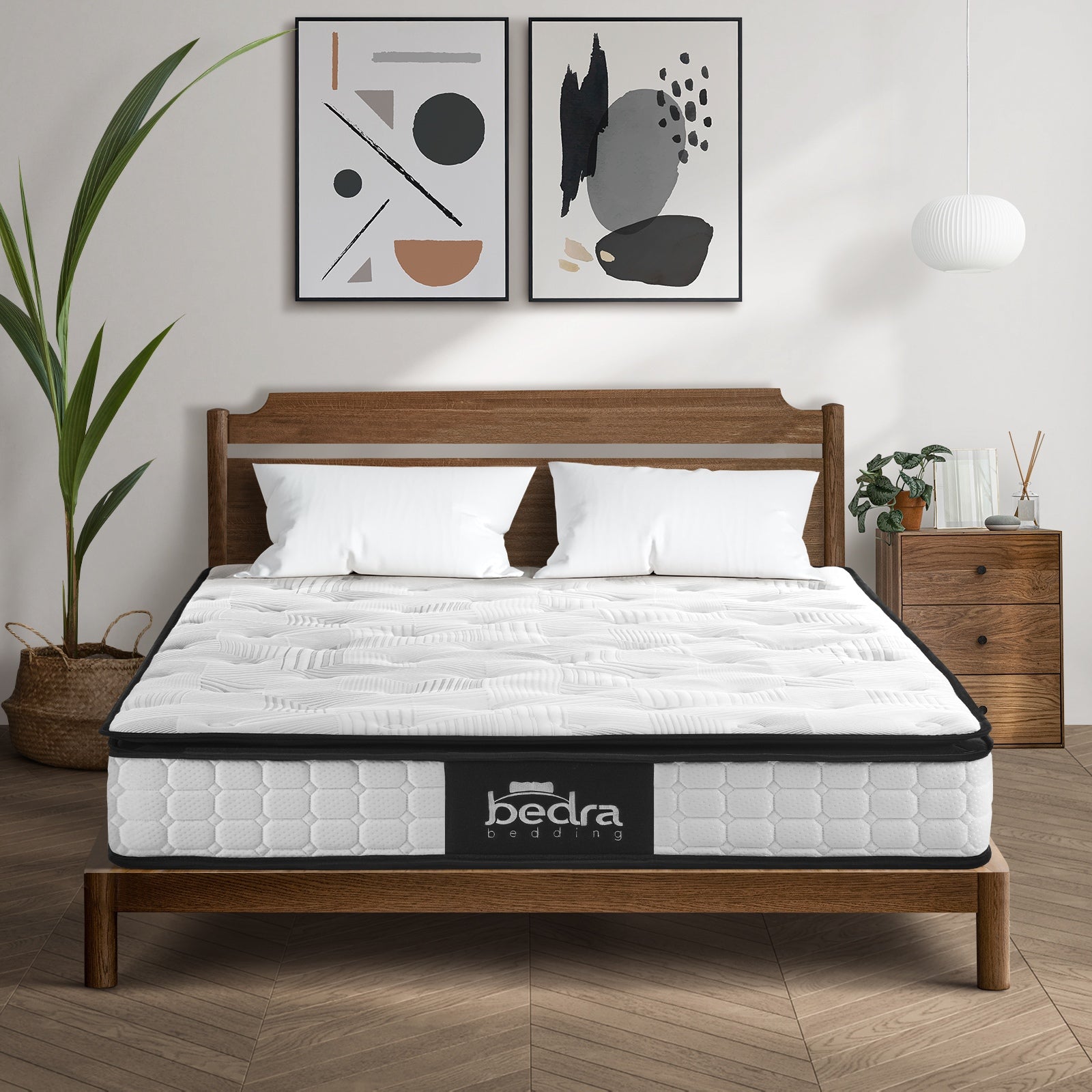 Bedra Double Mattress King Single Queen King Bonnell Spring Cool Gel with Pillow - Sunyee