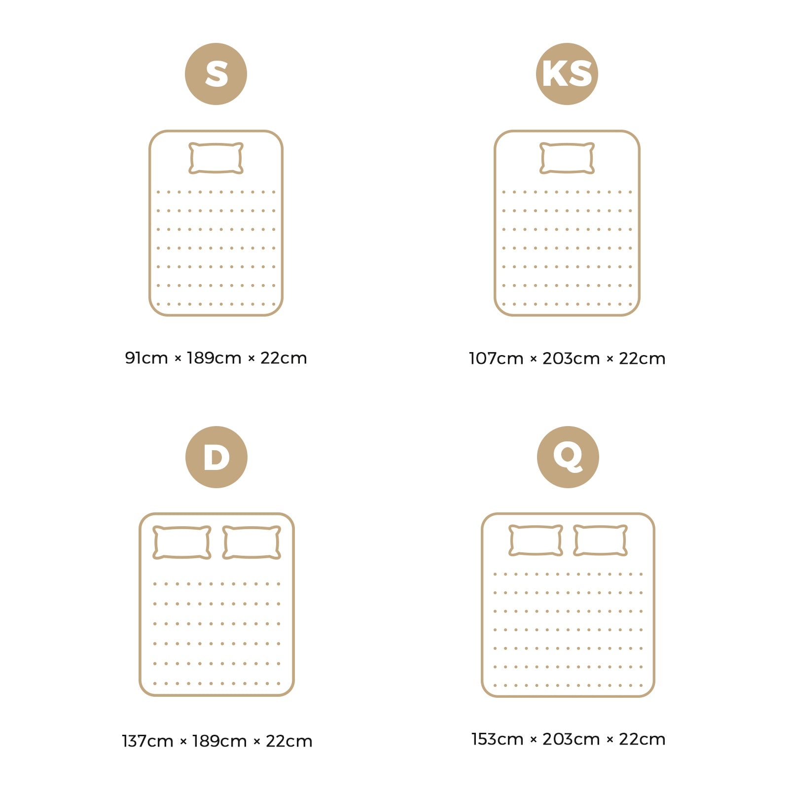 Bedra Double Mattress King Single Queen King Bonnell Spring Cool Gel with Pillow - Sunyee