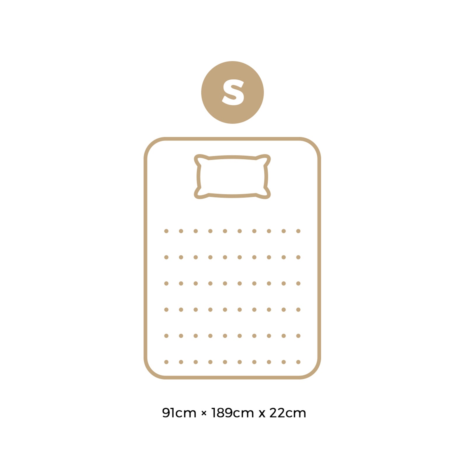 Bedra Single Mattress 22CM Cool Gel Foam Bonnell Spring with Pillow - Sunyee