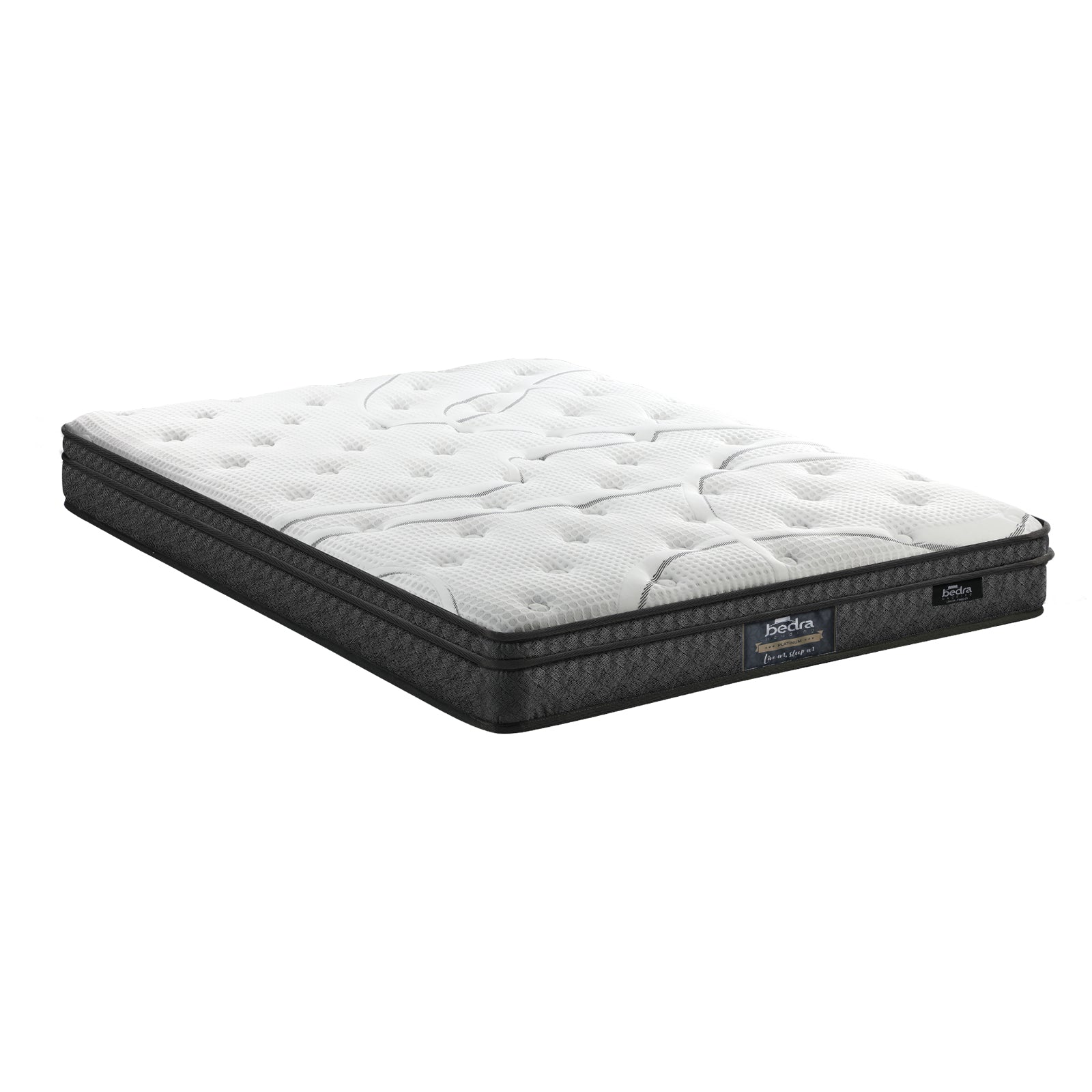 Bedra Queen Mattress Bonnell Spring Tight Top Bed Medium Firm 21CM - Sunyee