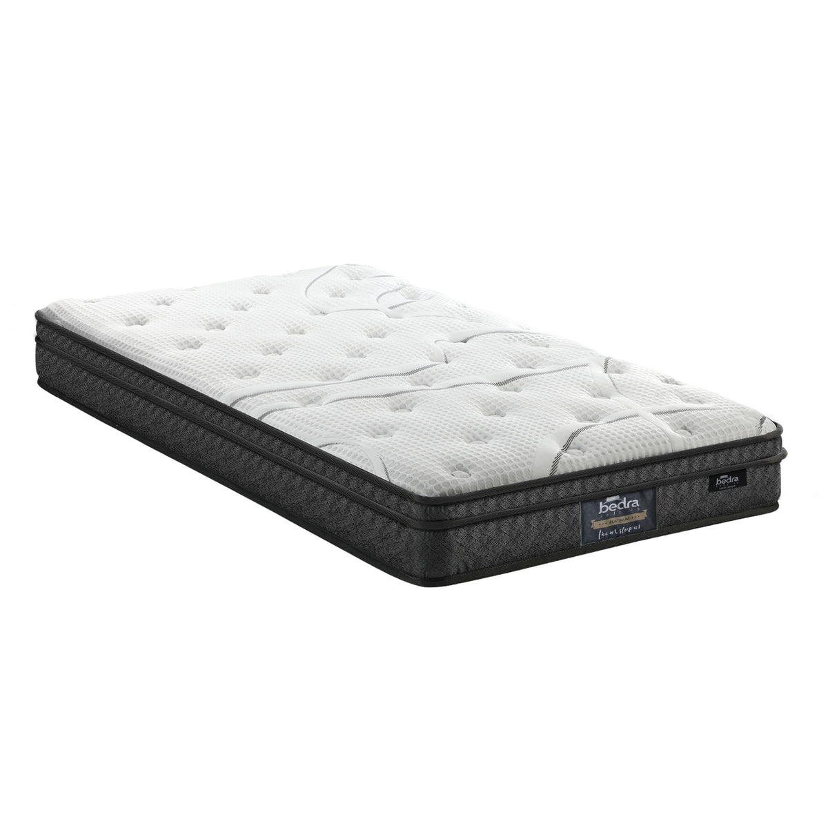 Bedra Single Mattress Bonnell Spring Tight Top Bed Medium Firm 21CM - Sunyee