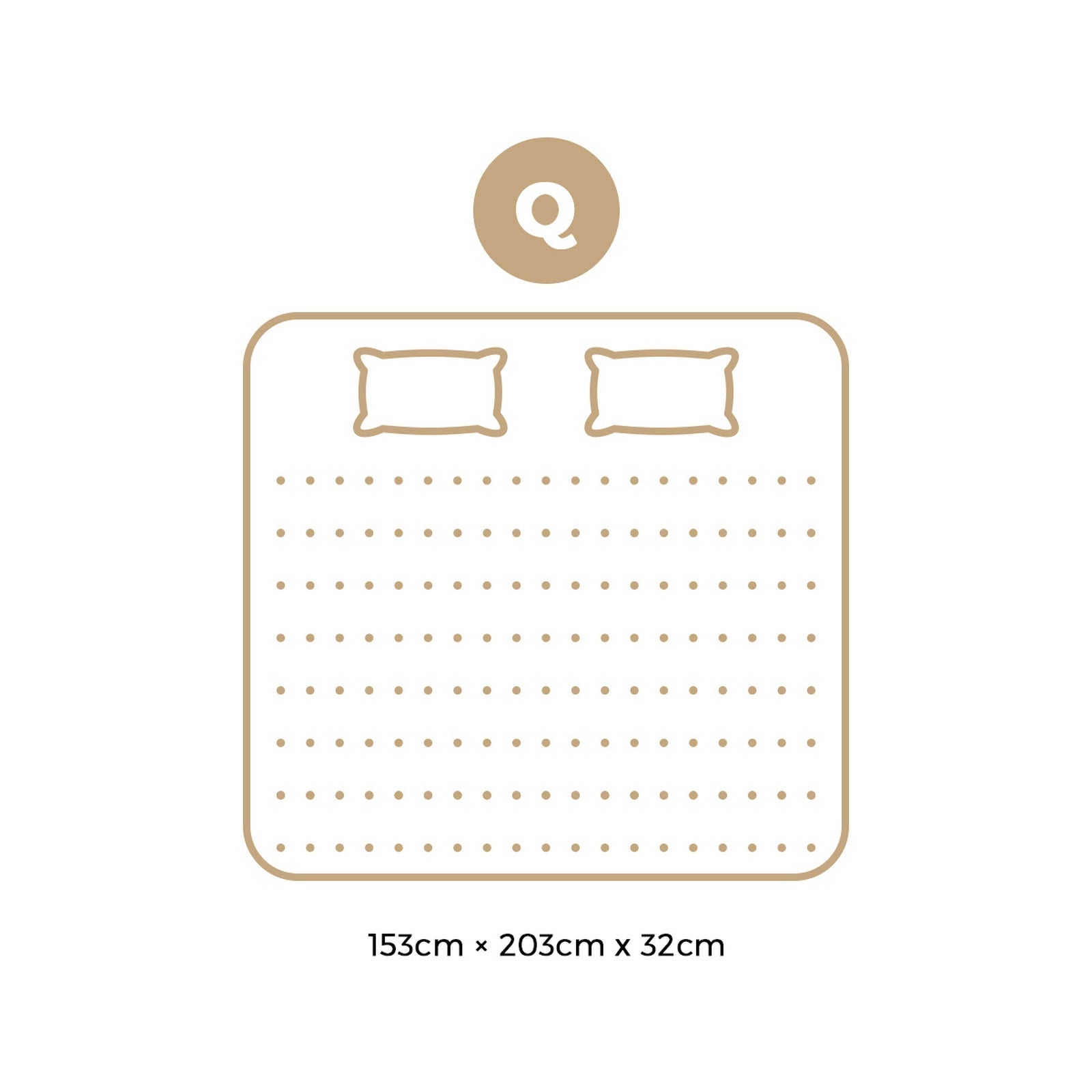 Bedra Queen Mattress Bamboo Pocket Spring Euro Top Medium Firm Egg Foam 32cm