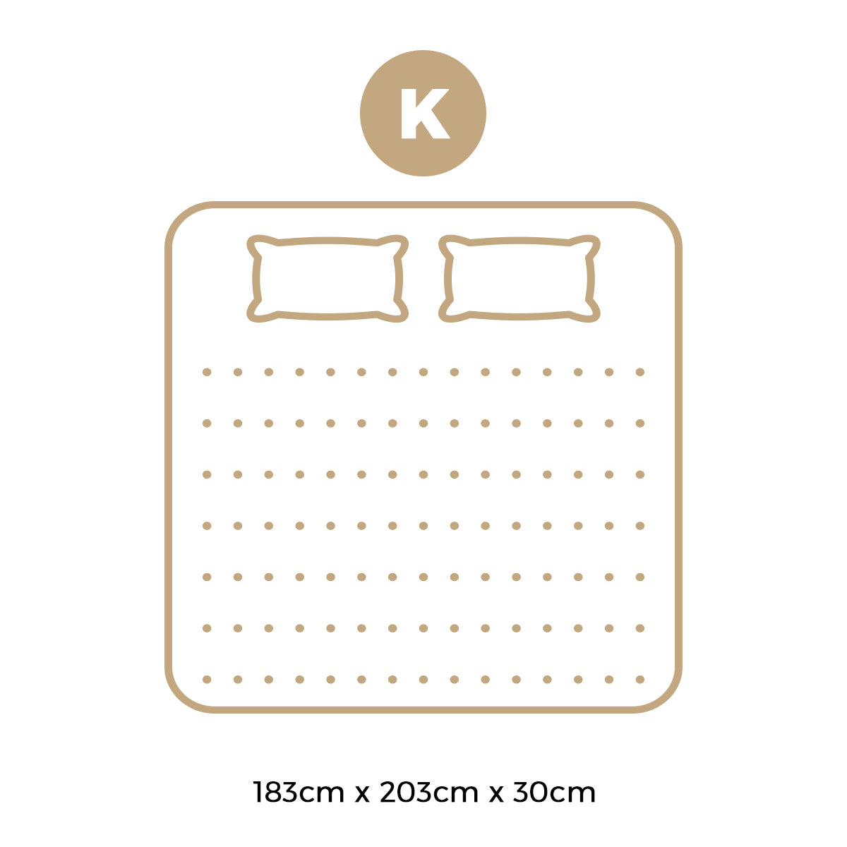 Bedra King Mattress 5 Zone Pocket Spring Cool Gel Foam Medium Firm Euro Top - Sunyee