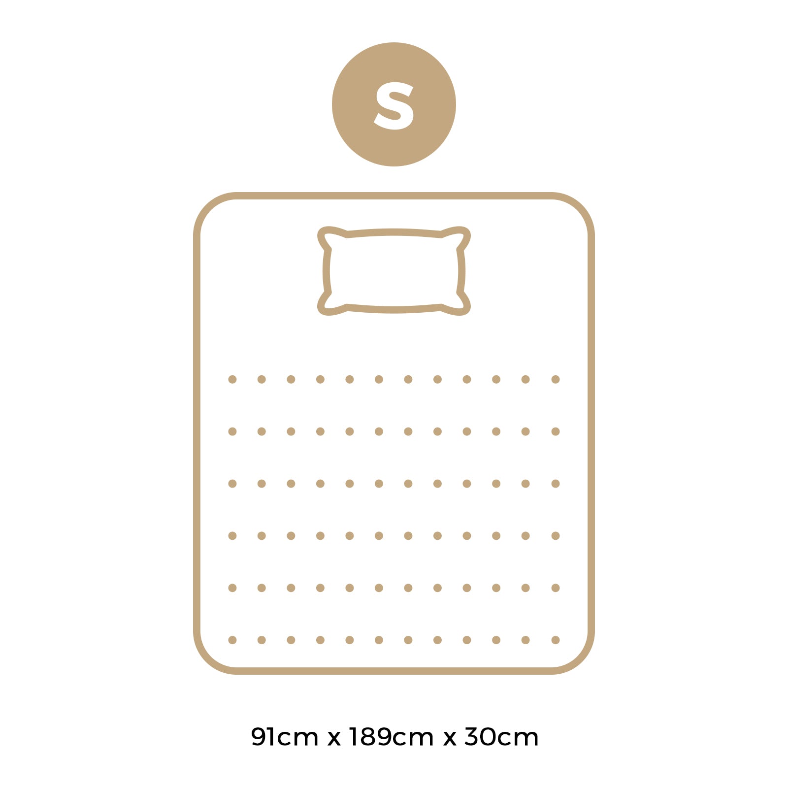 Bedra Single Mattress 5 Zone Pocket Spring Cool Gel Foam Medium Firm Euro Top - Sunyee