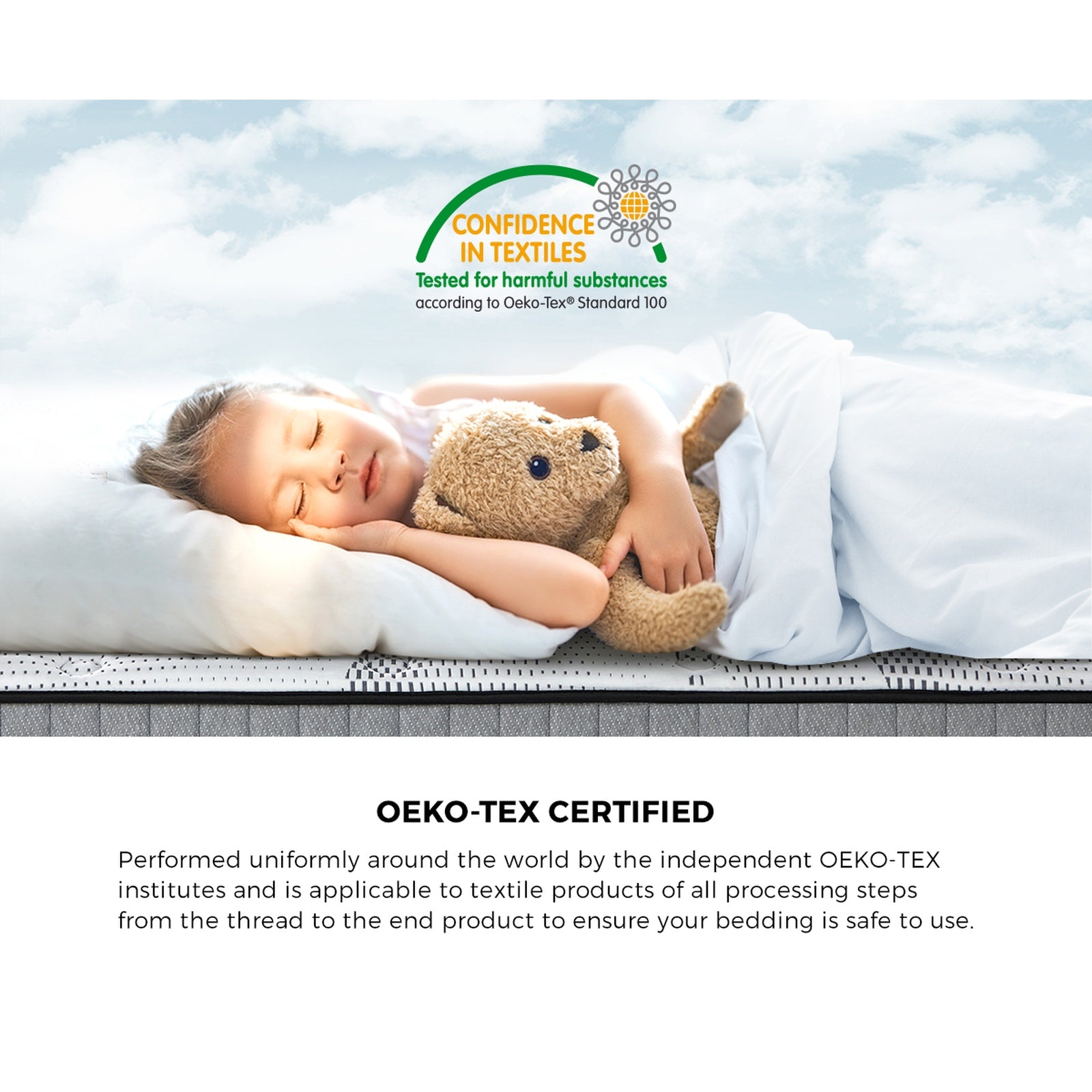 Bedra Double Mattress Tight Top Foam Pocketed Springs Anti-disturbance 24cm - Sunyee