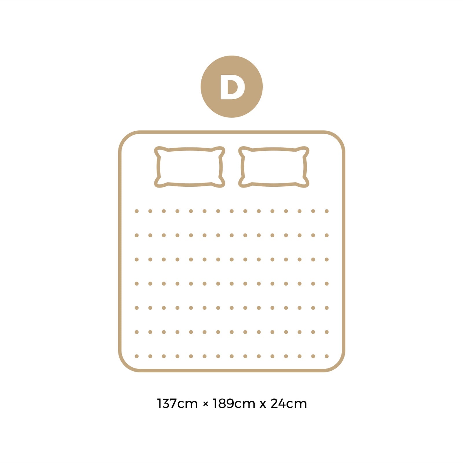 Bedra Double Mattress Tight Top Foam Pocketed Springs Anti-disturbance 24cm - Sunyee